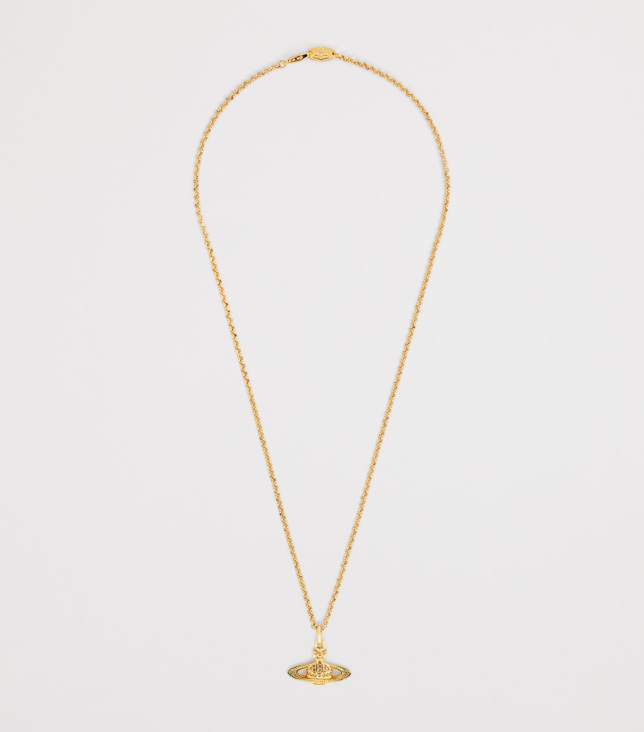 Vivienne Westwood Crystal Bas Relief Necklace Gold Light Image 3