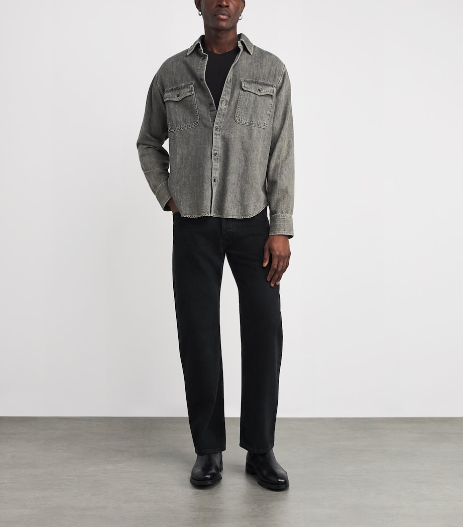 Pima Cotton Sorden T-Shirt BLACK W1086 Image 2