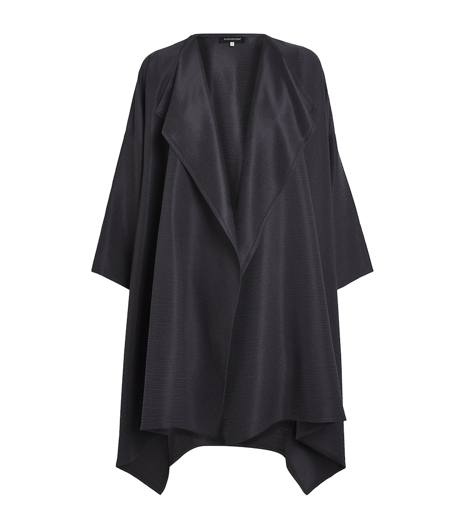 Silk Plissé Jacket SLATE Image 1