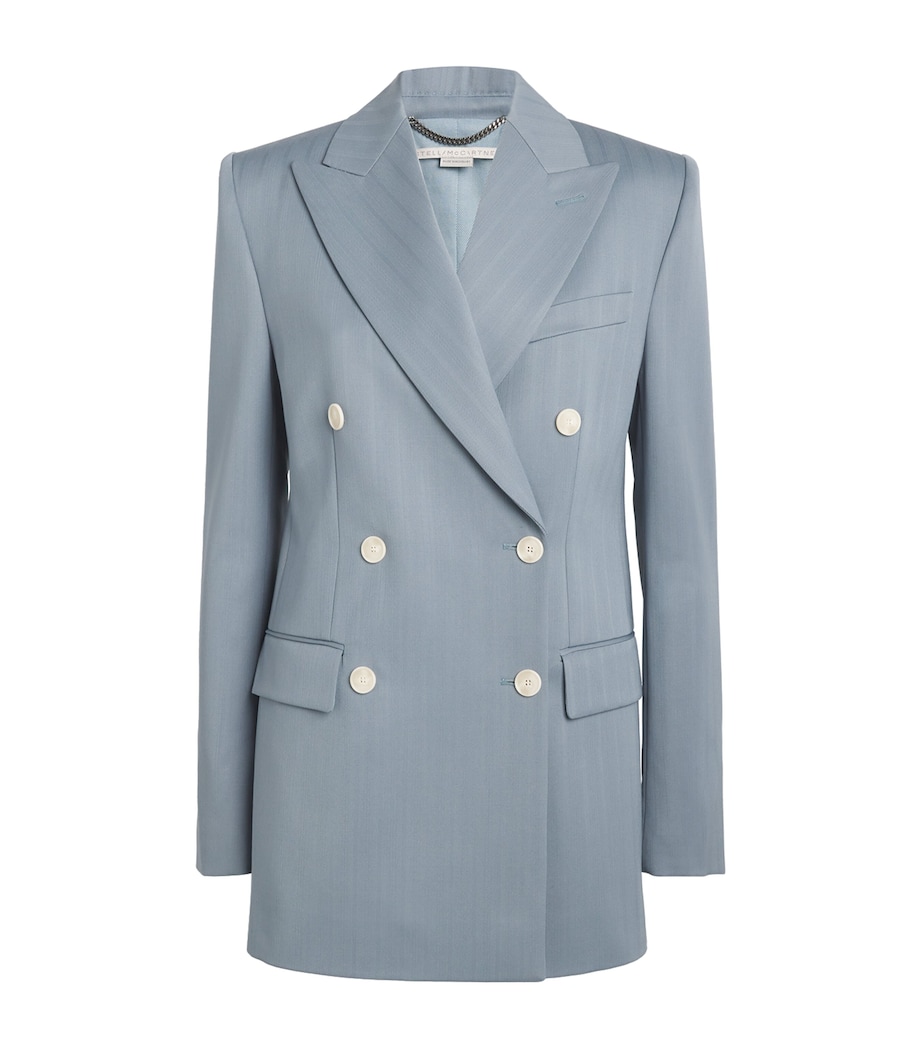 Wool Double-Breasted Blazer 4099 FOGGY BLUE Image 1