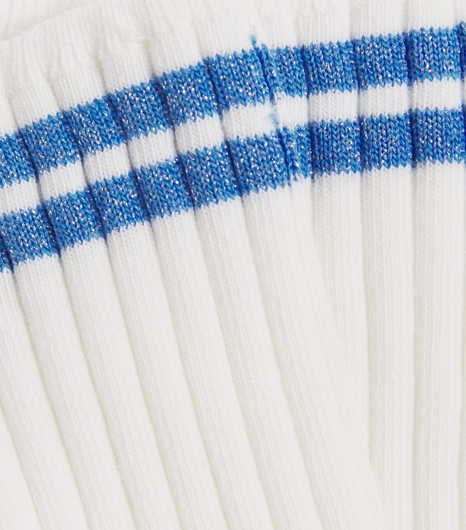 Falke Womens Cotton-Blend Play Me Socks White Image 2