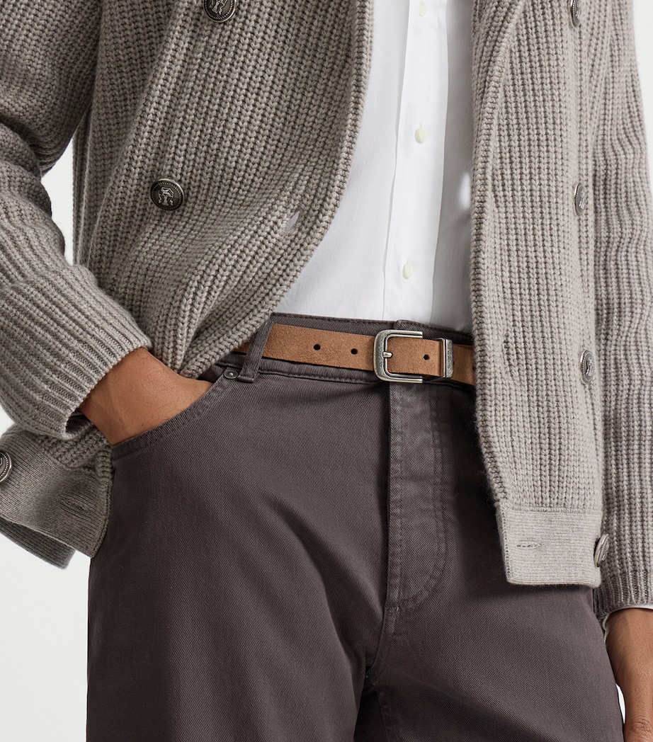 Brunello Cucinelli Reversed Calfskin Belt Image 4
