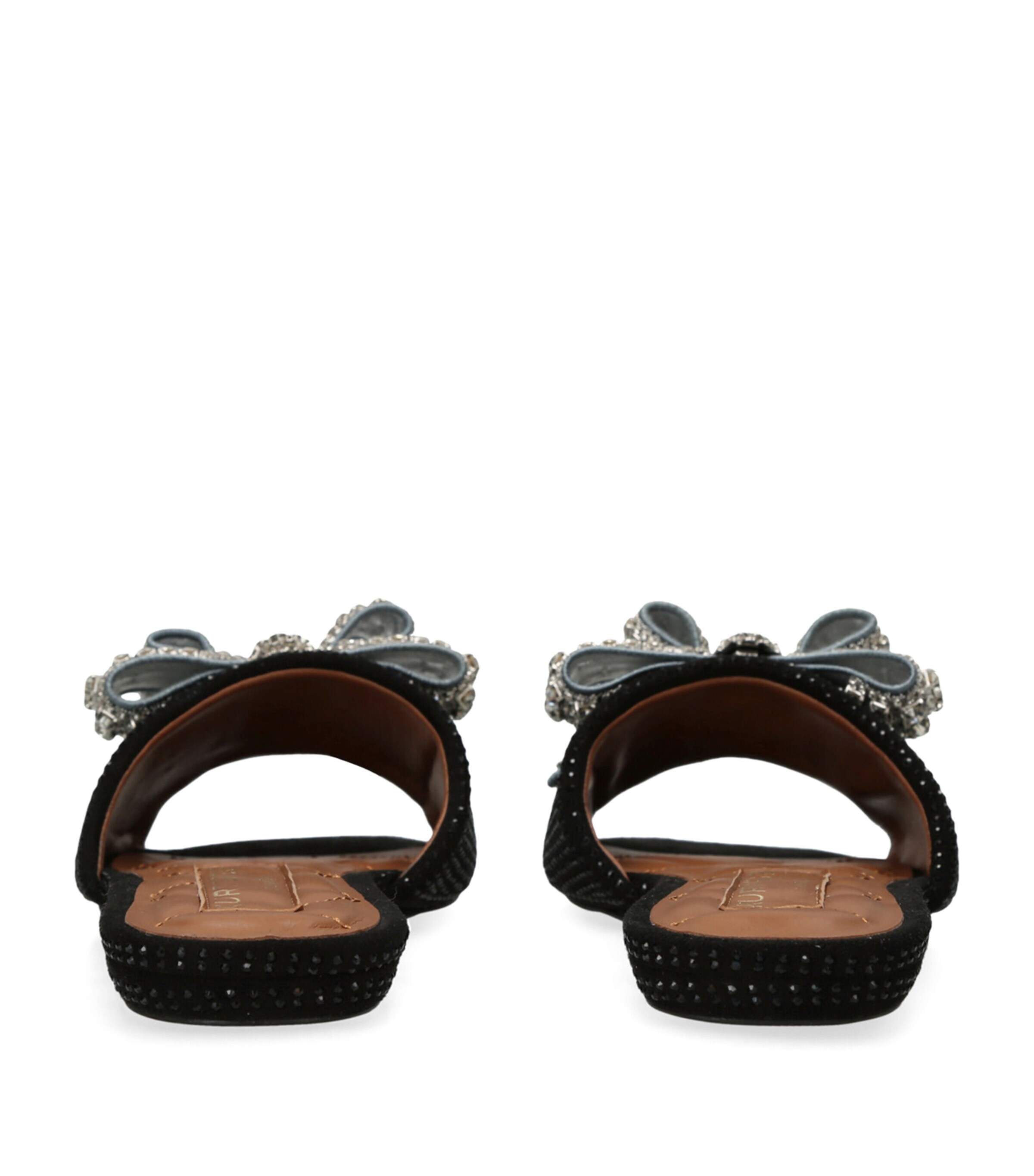 Kurt Geiger London Crystal-Embellished Bow Sandals Black Image 2
