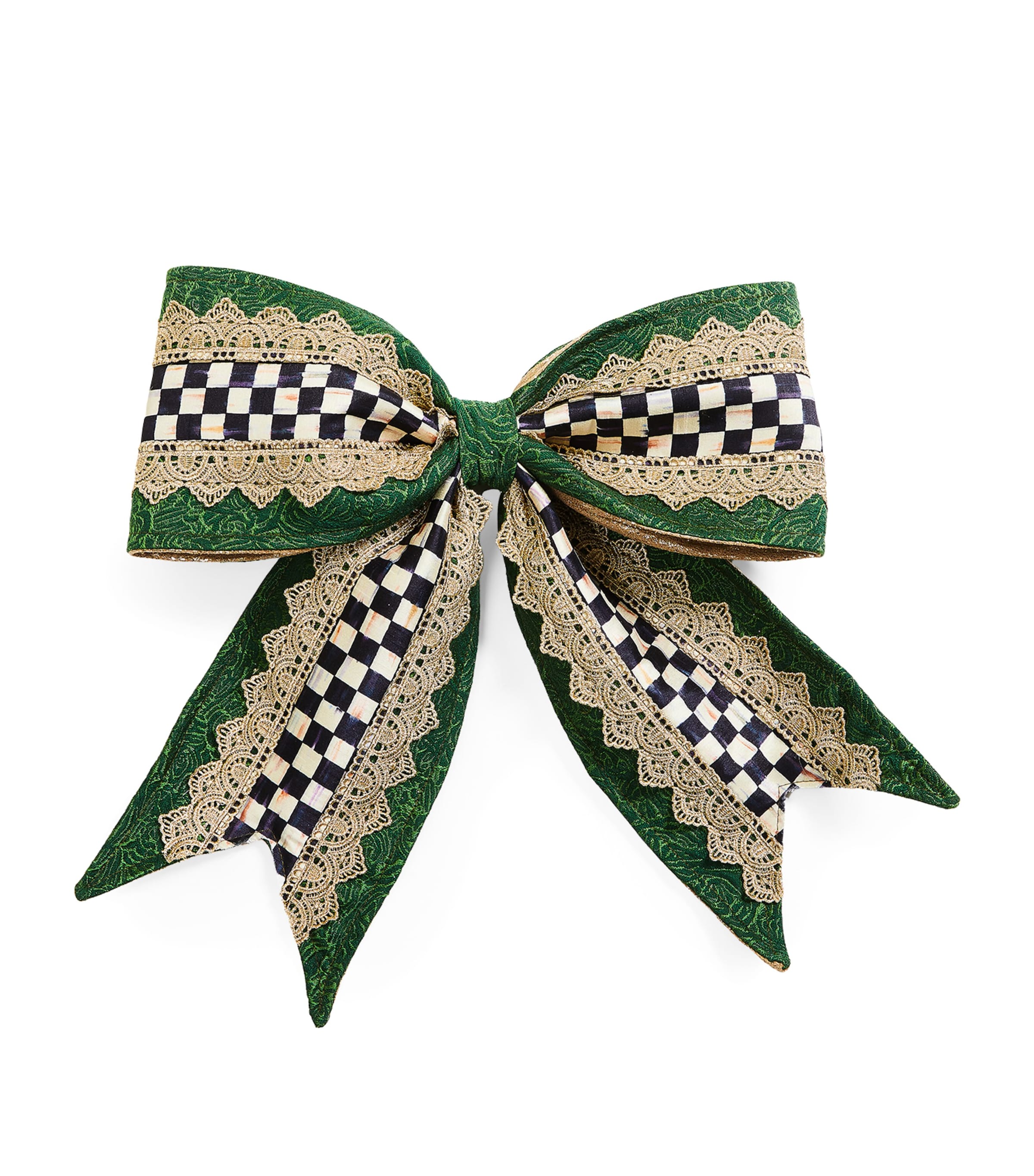 Mackenzie-childs Luxe Bow Tree Decoration In Green