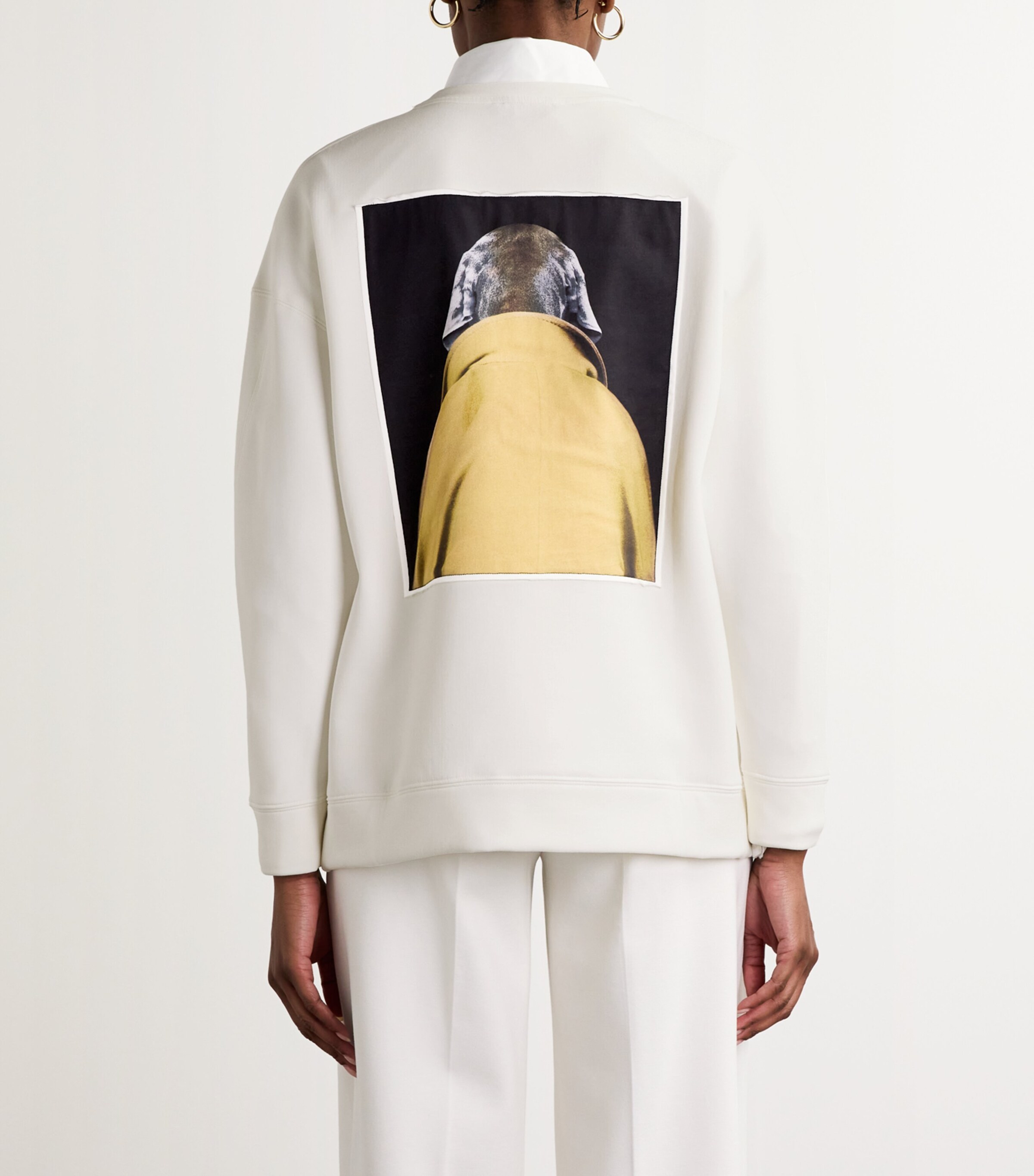 Max Mara Cotton Wegman Dog Sweatshirt | Harrods HK