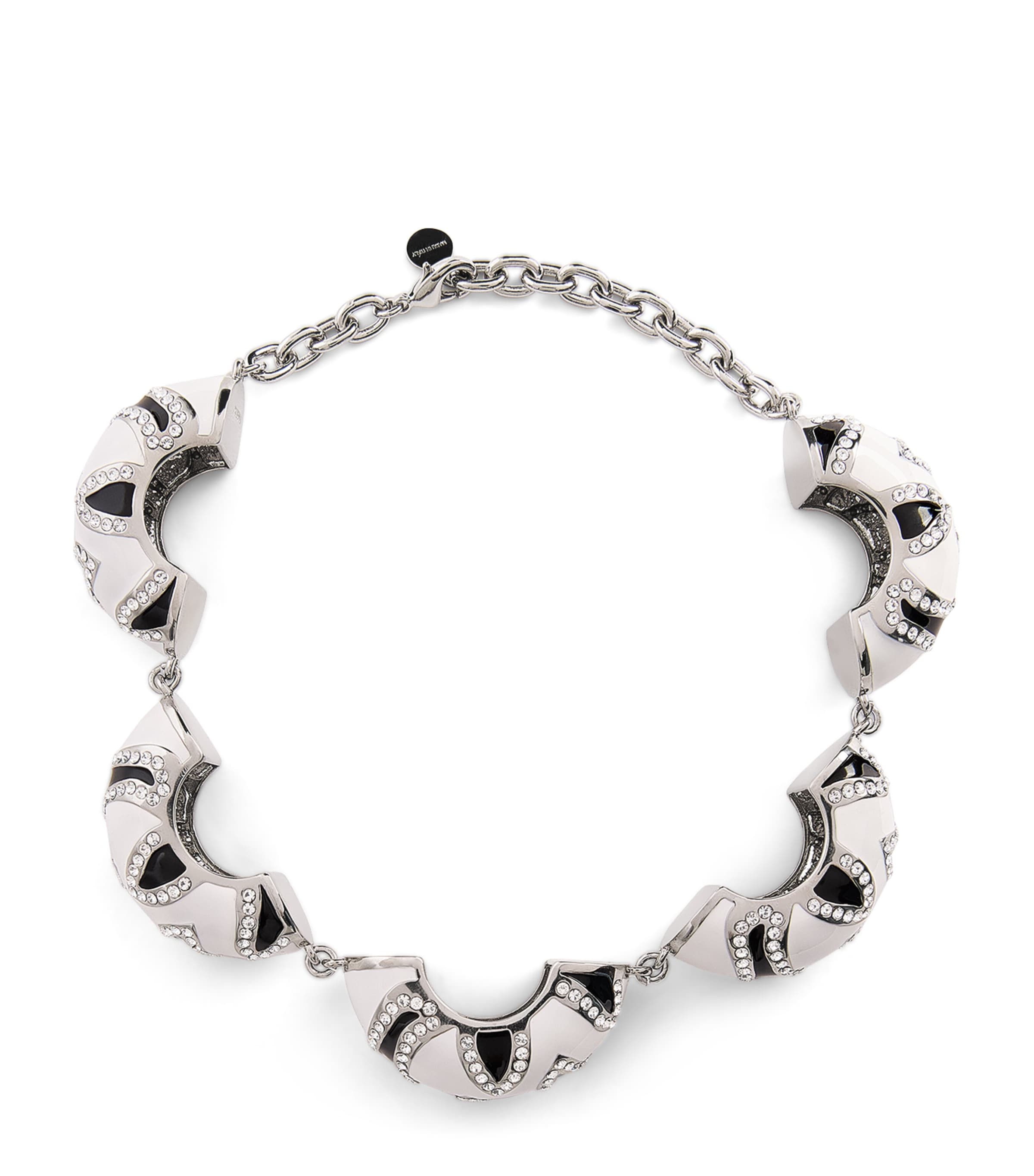 JACQUEMUS ENAMELLED ZEBRA NECKLACE