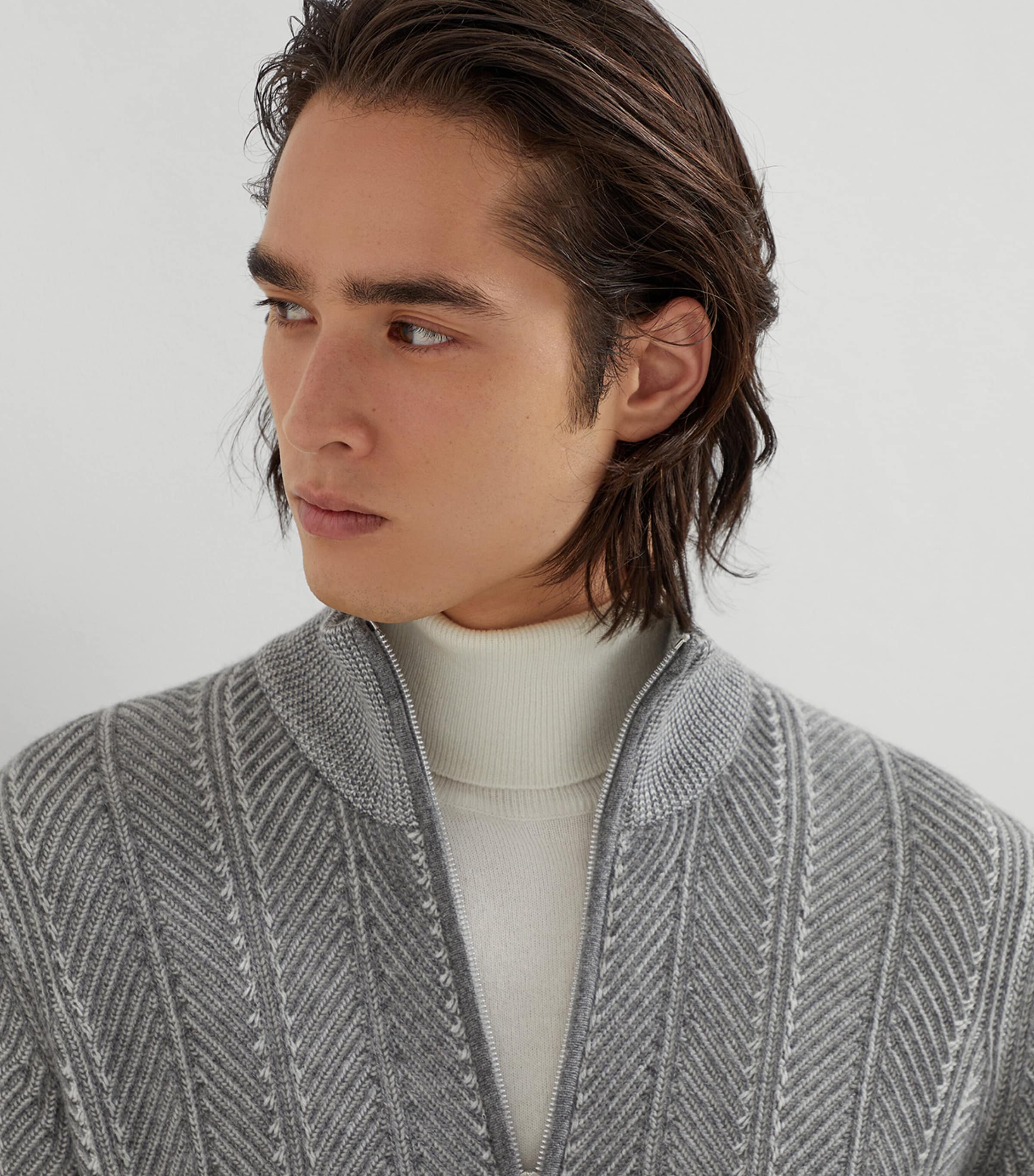 Cashmere Stitched-Detail Cardigan CQ543 Image 7