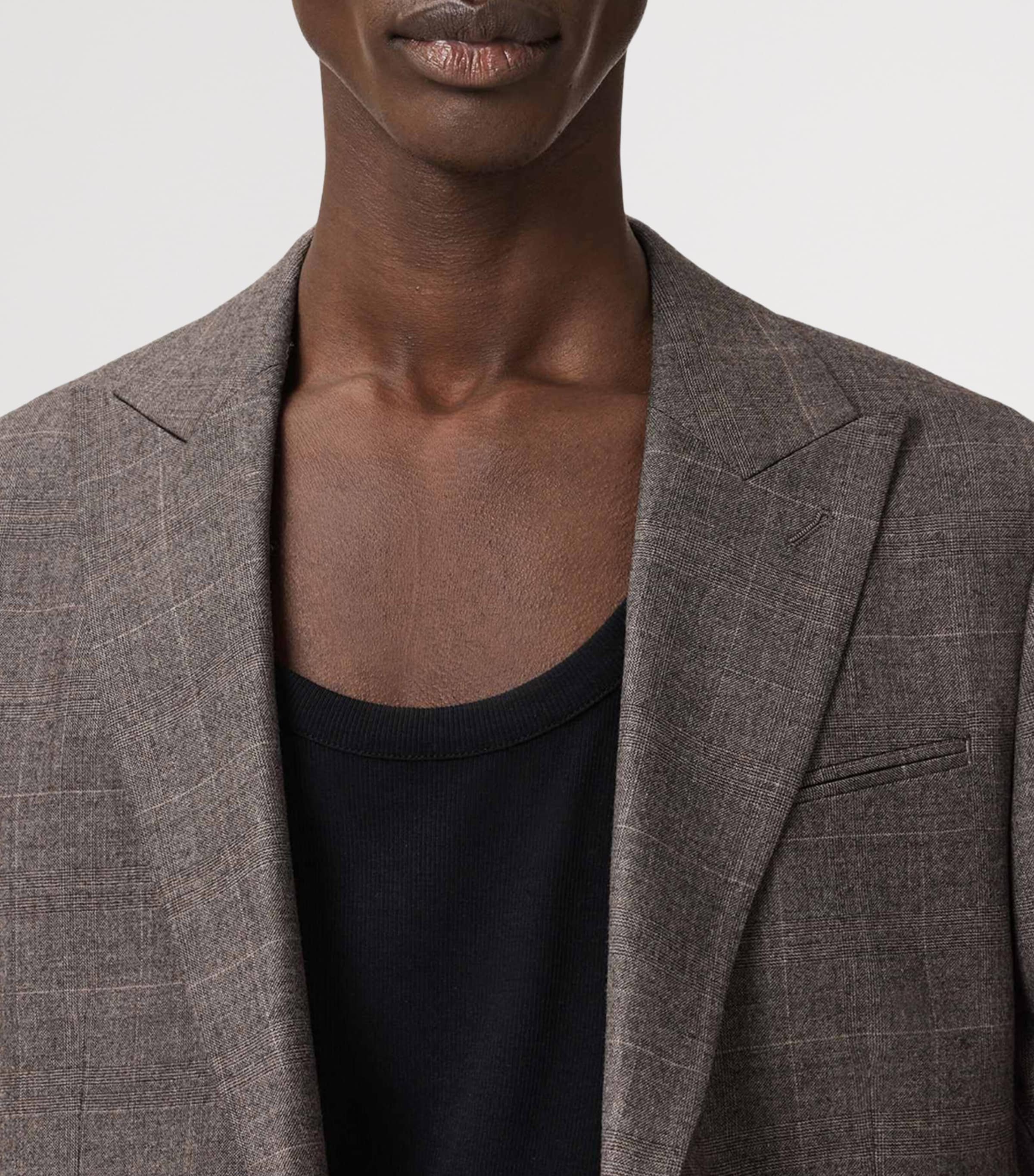 Wool-Blend Clover Blazer FEATHER TAUPE Image 7