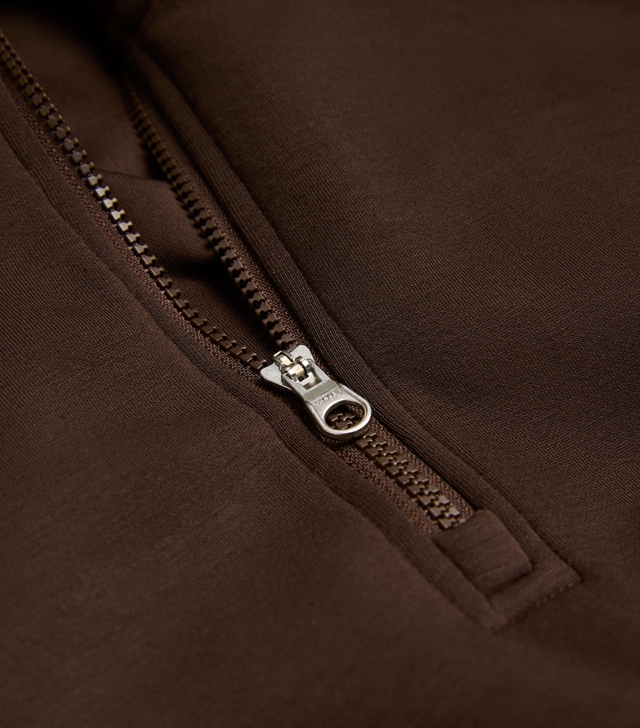 Jersey Half-Zip Sian Sweatshirt COFFEE BEAN Image 5