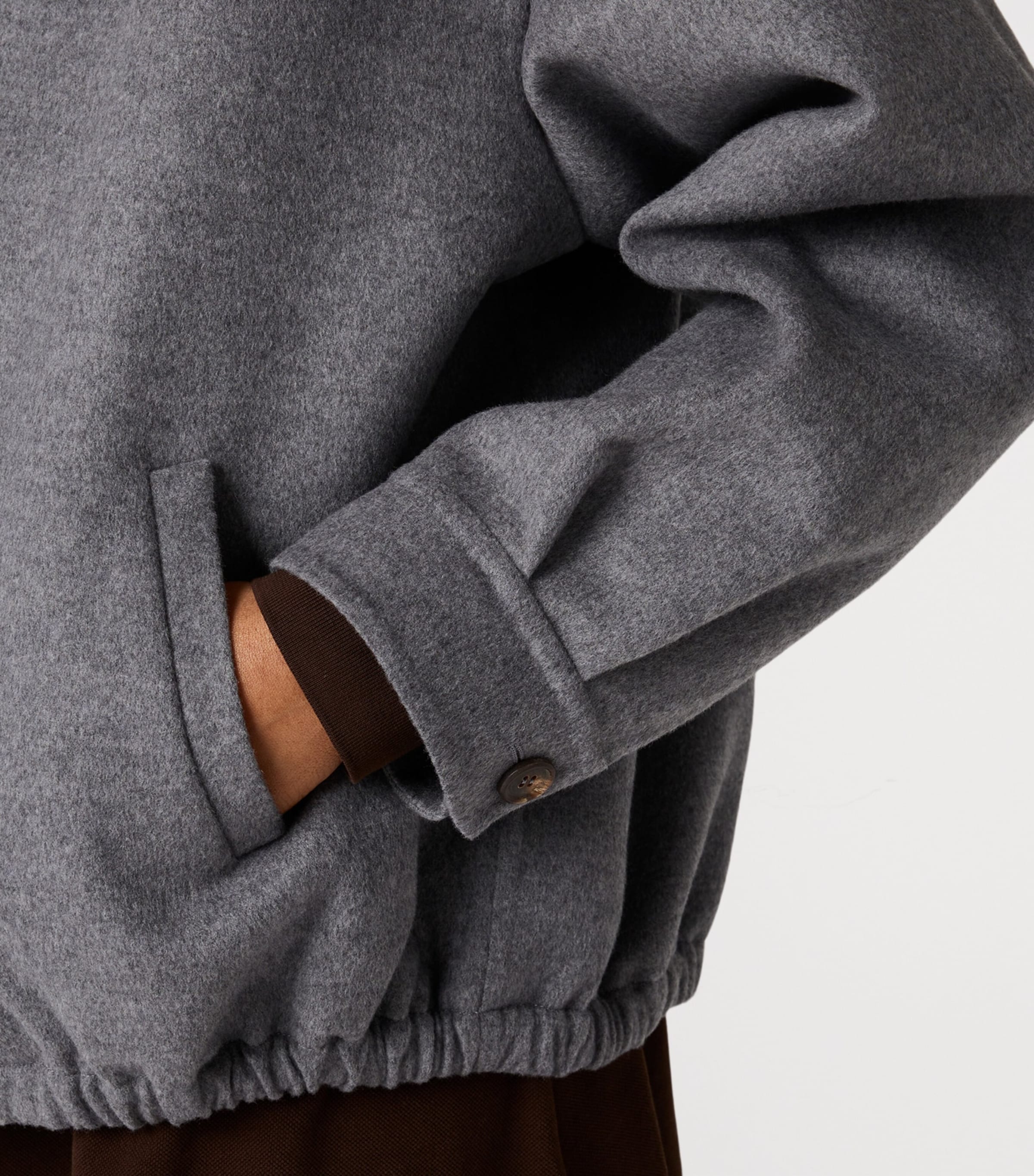 Wool-Cashmere Shirt Jacket F0031 Image 4