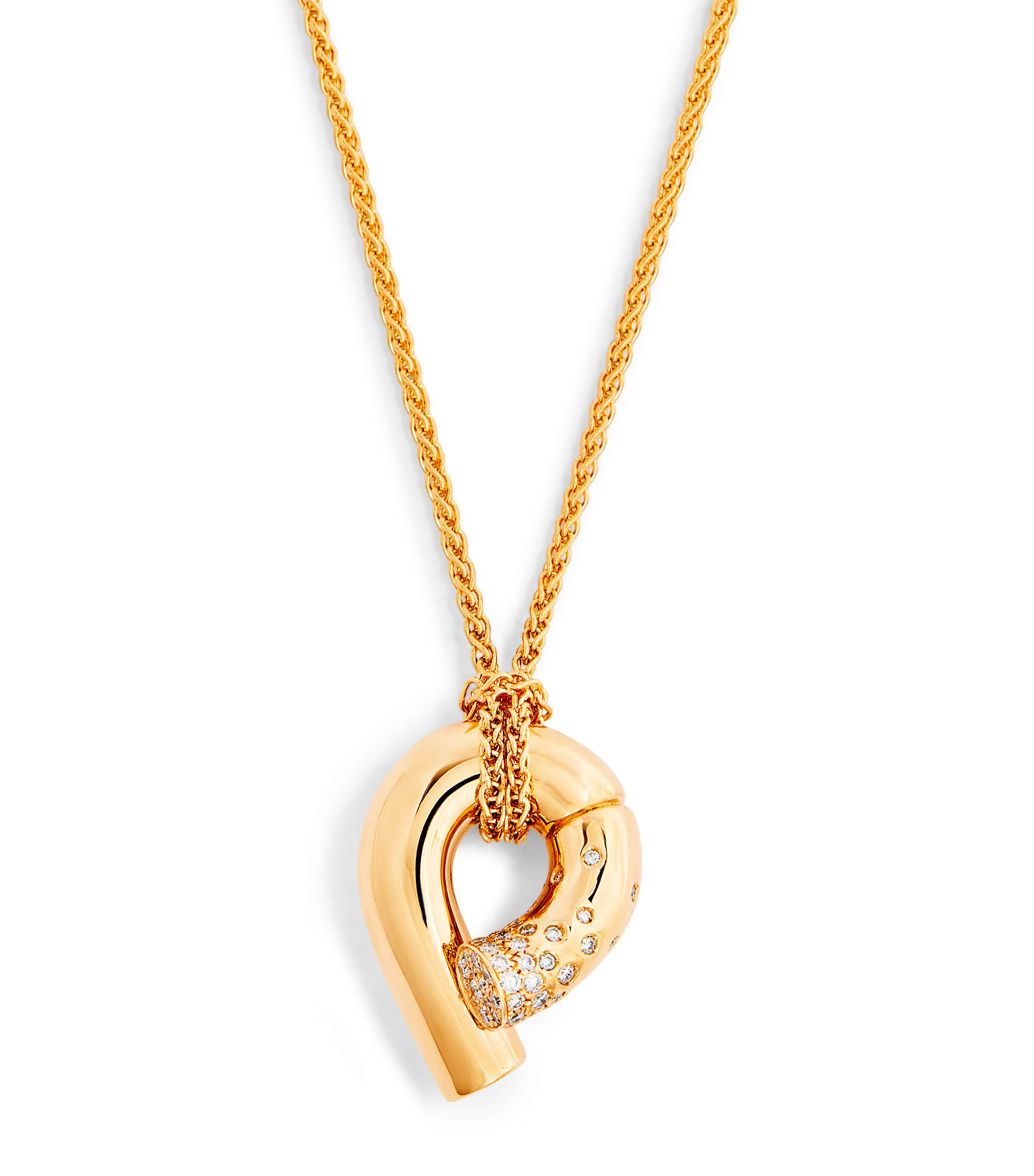 Tabayer Yellow Gold And Diamond Oera Necklace