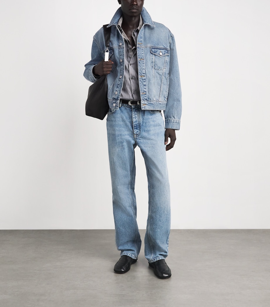 Represent Mens Denim Trucker Jacket Authentic Blue Image 2