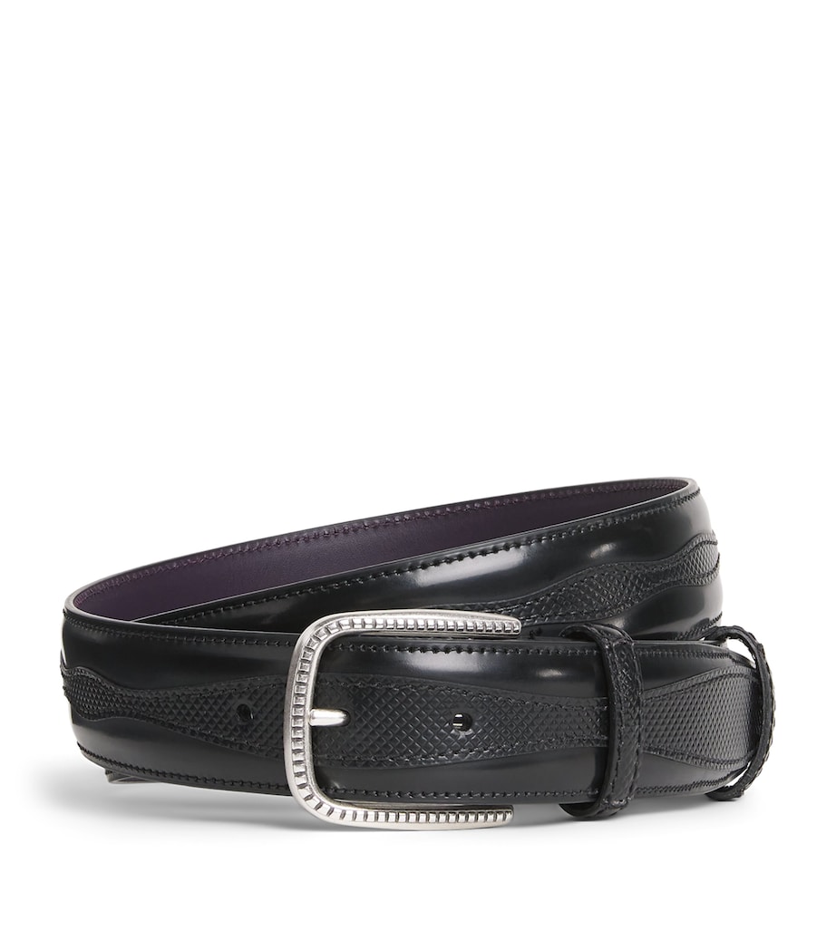 Elliot Rhodes Leather Jolson Belt Black Image 1