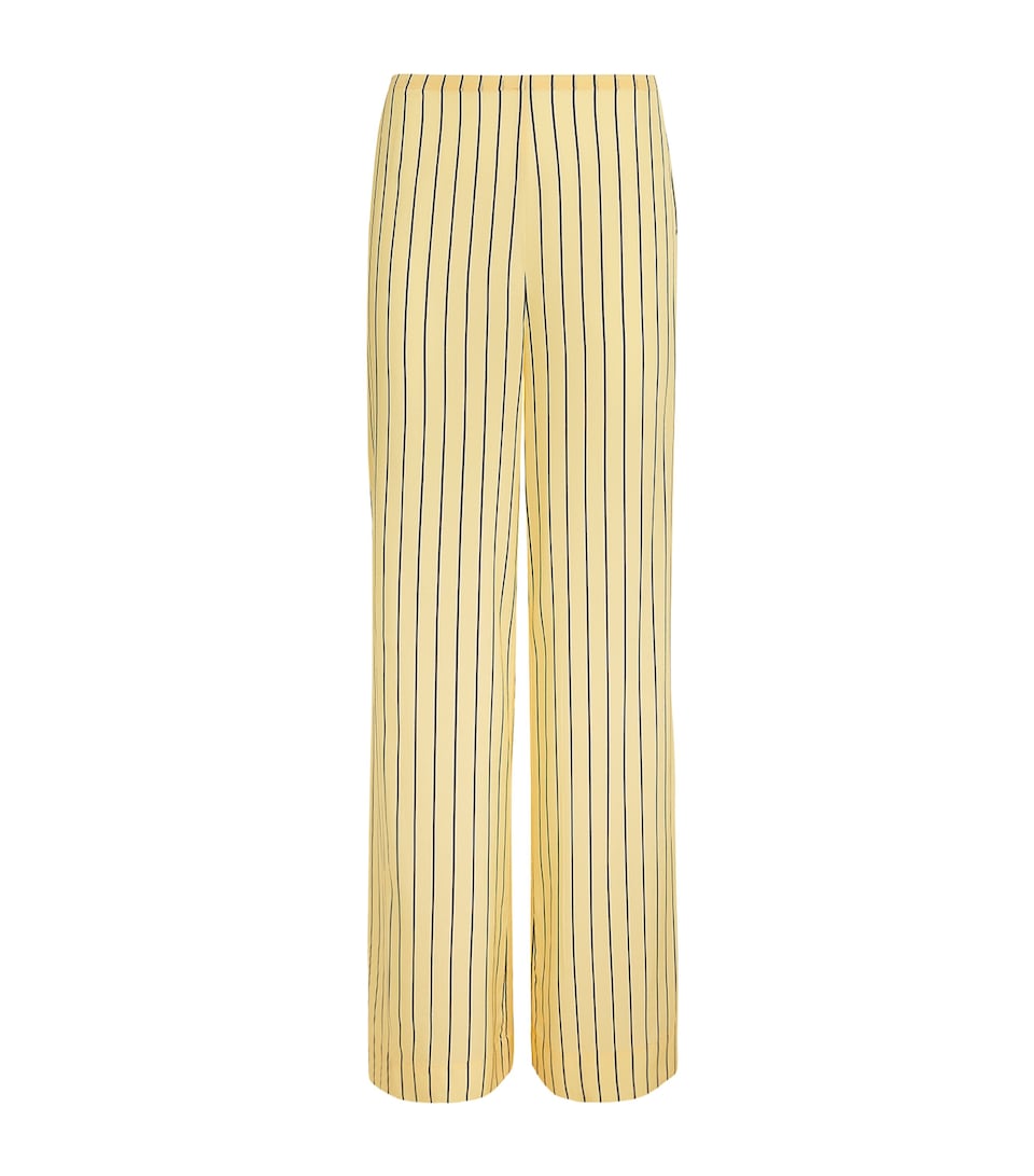 STAUD Silk Stripe Stroll Trousers Mons Monday