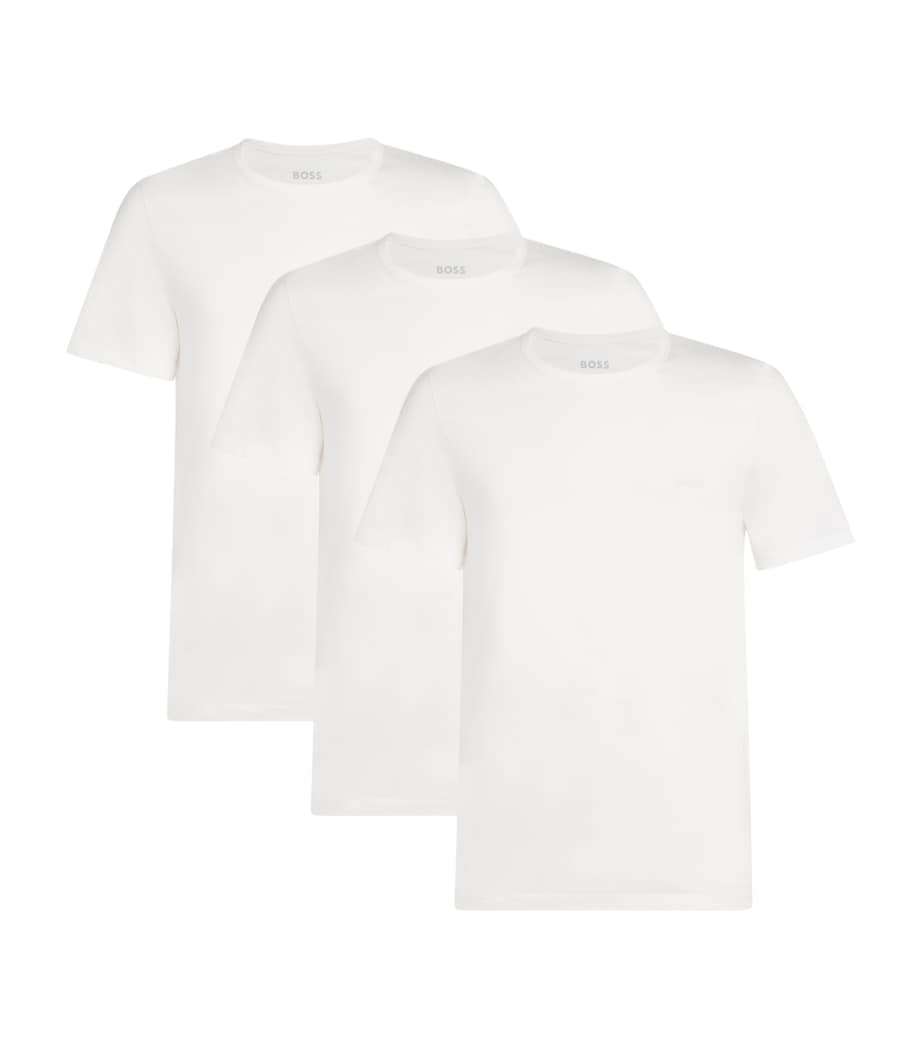 Cotton Logo T-Shirt (Pack of 3) 100-WHITE Image 1
