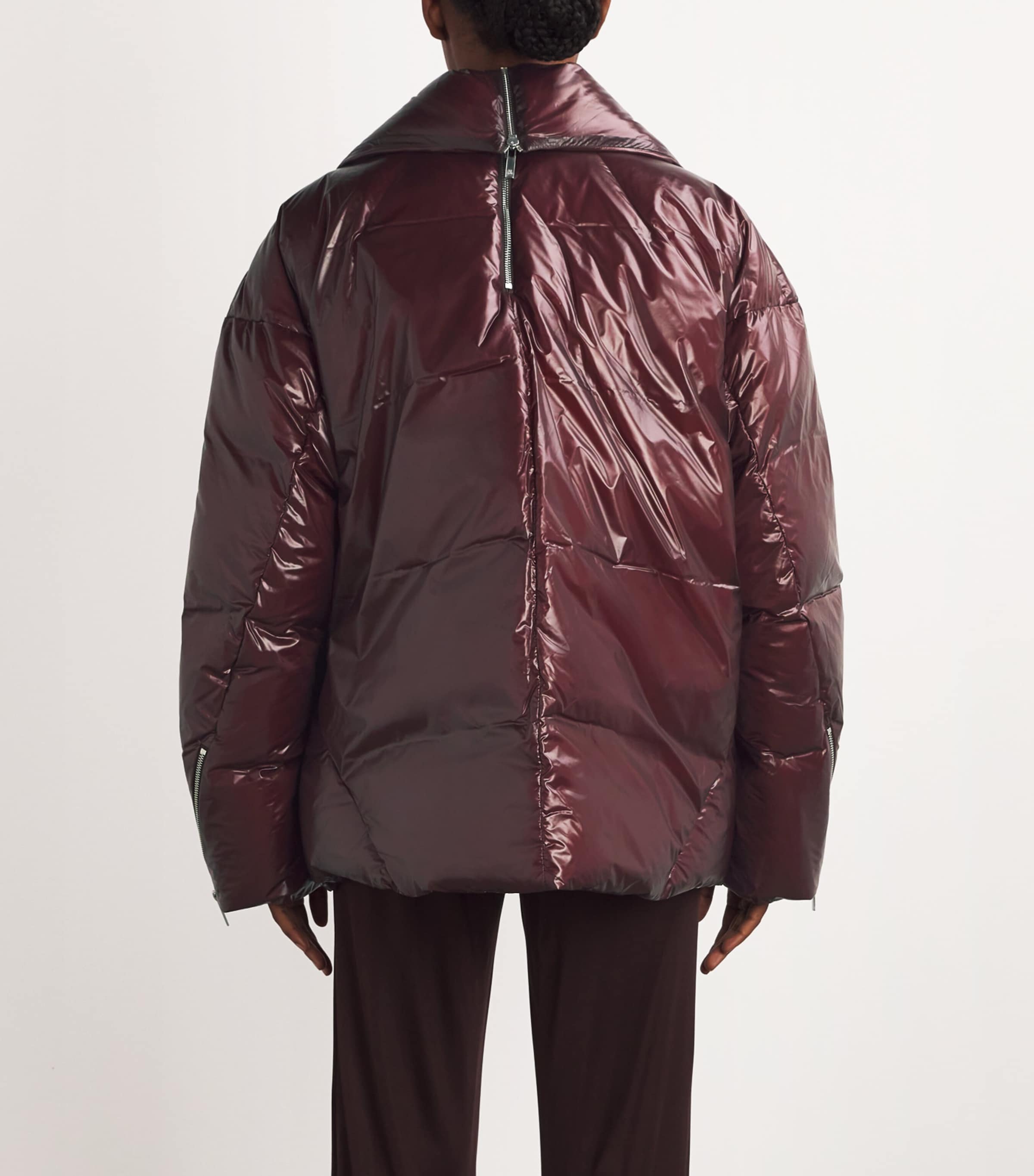 Down Apex Coat BURGUNDY - QSN Image 4