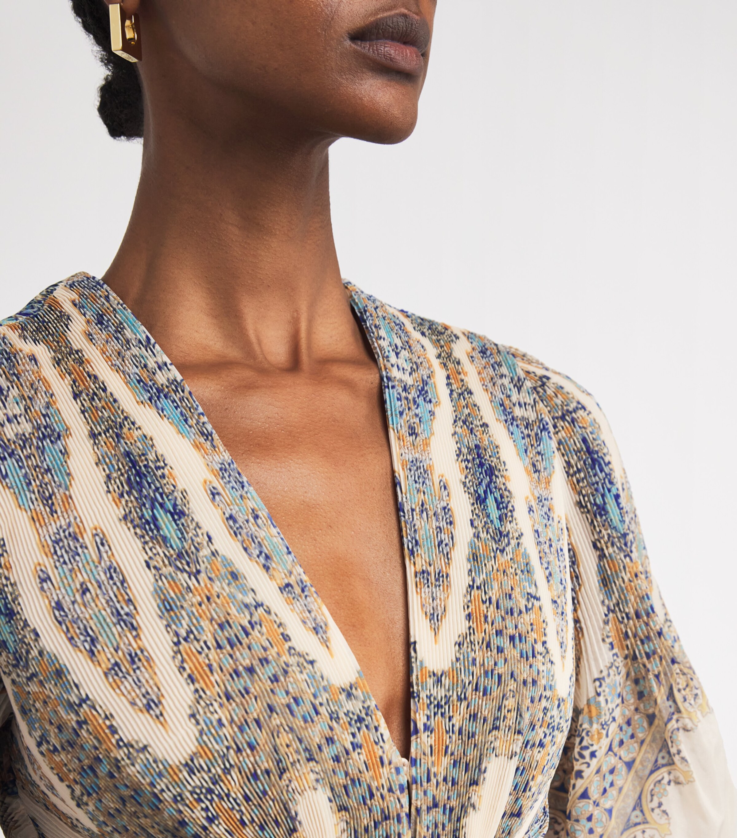 Zimmermann Womens Printed Mini Dress Blue Paisley Image 6