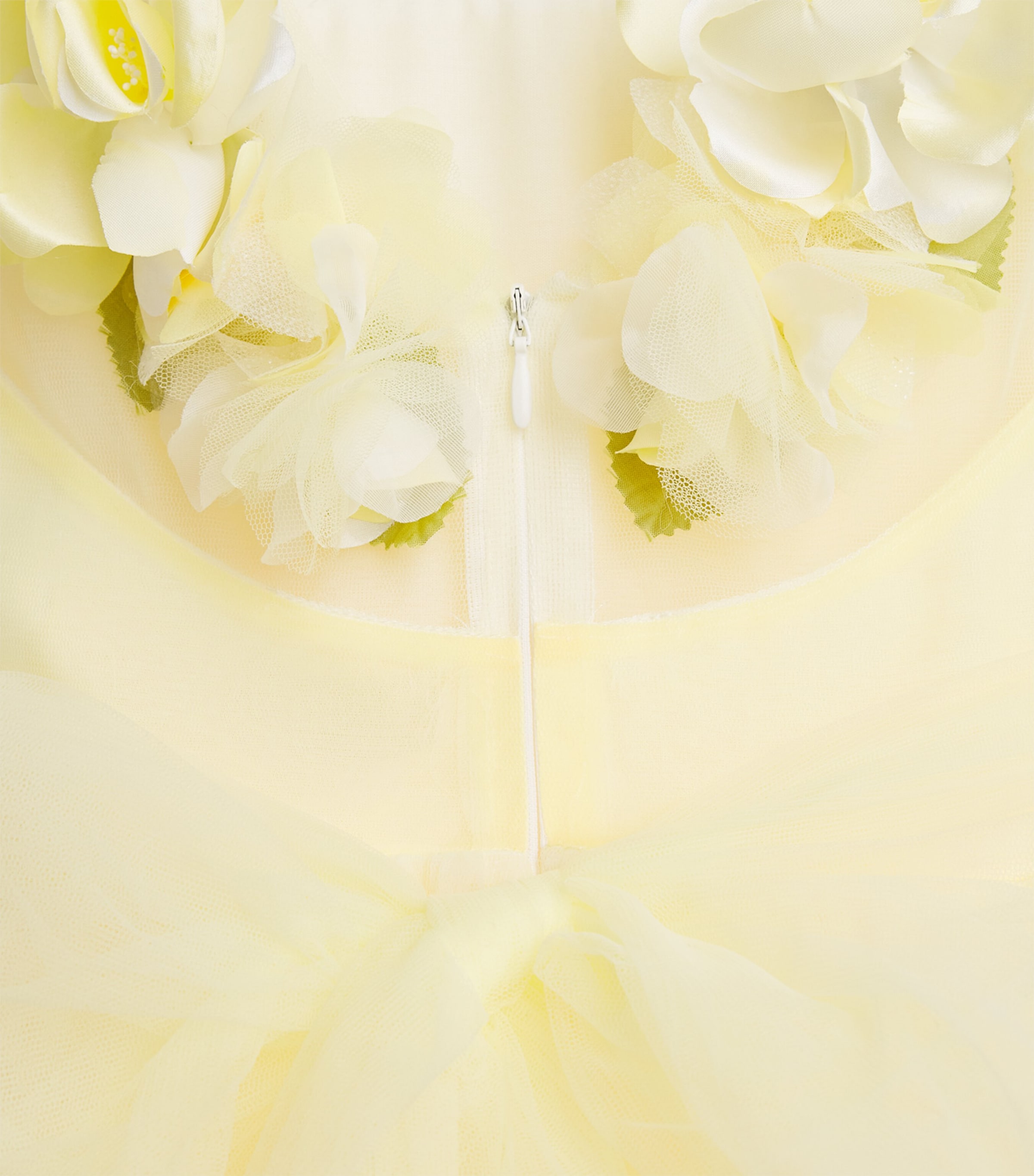 Tulle Floral-Detail Dress (4-14 Years) LEM-LEMON Image 3