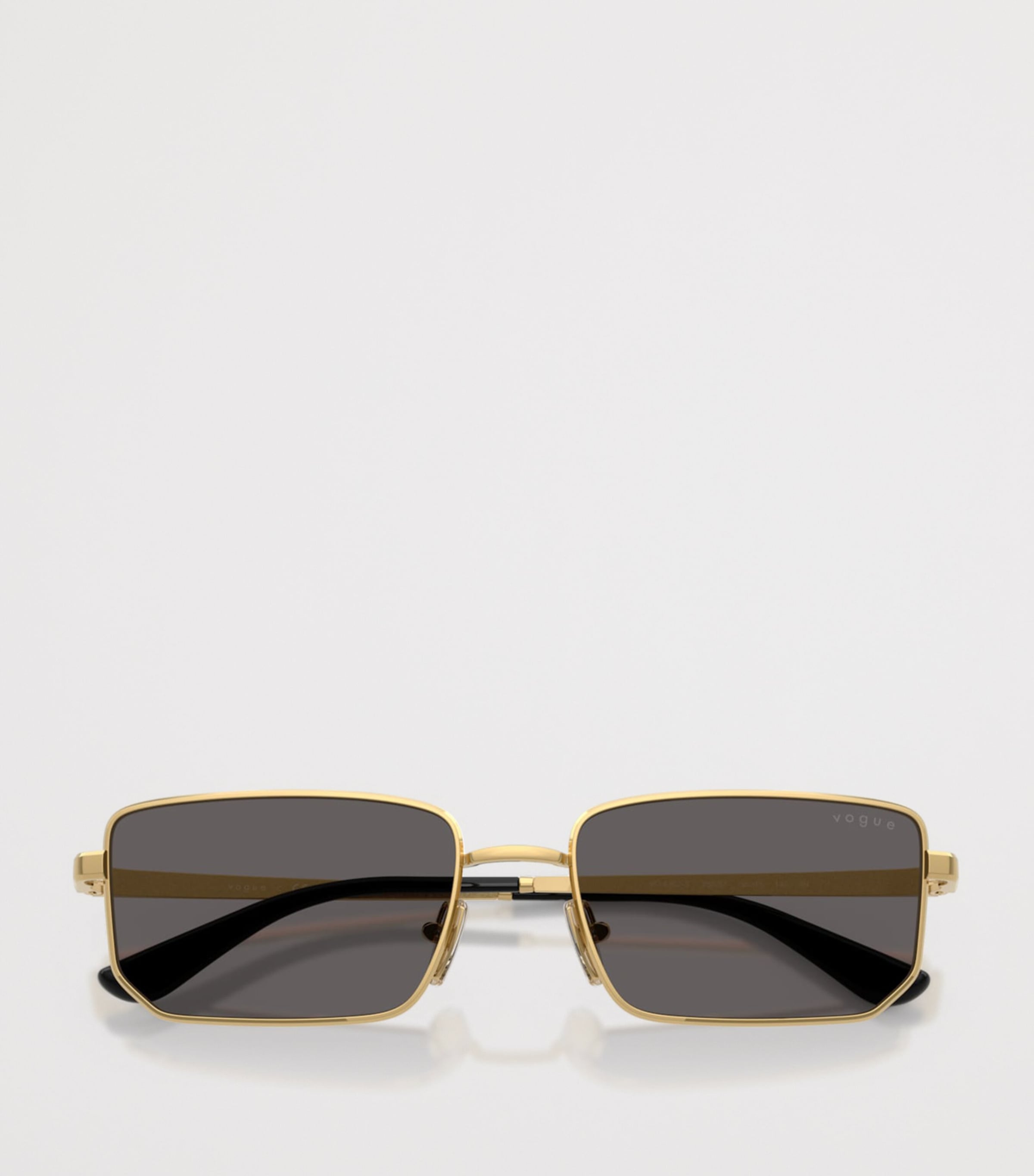 Vogue Metal Rectangular Sunglasses Gold Image 5