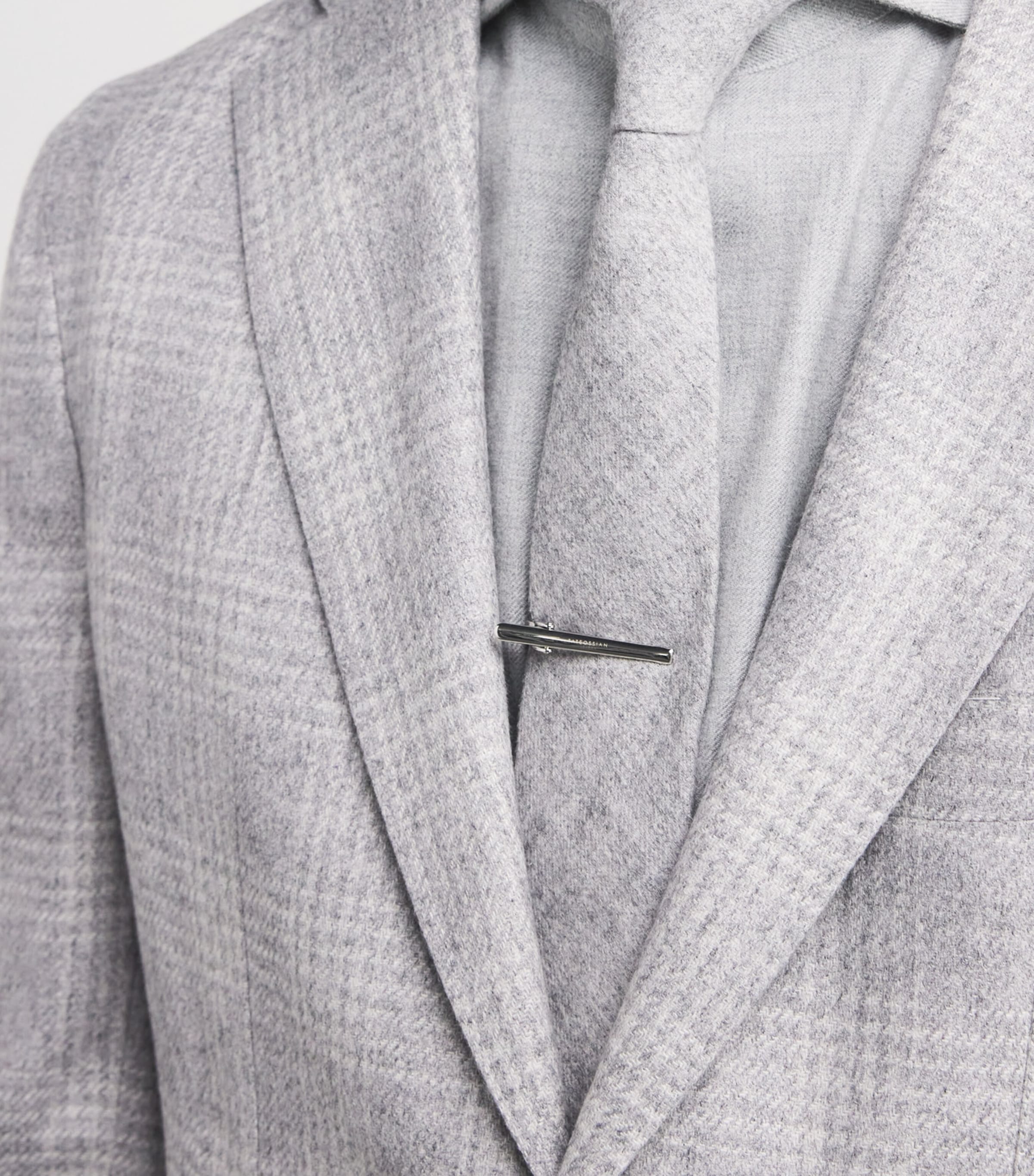 Sterling Silver Tie Clip BLUE Image 2