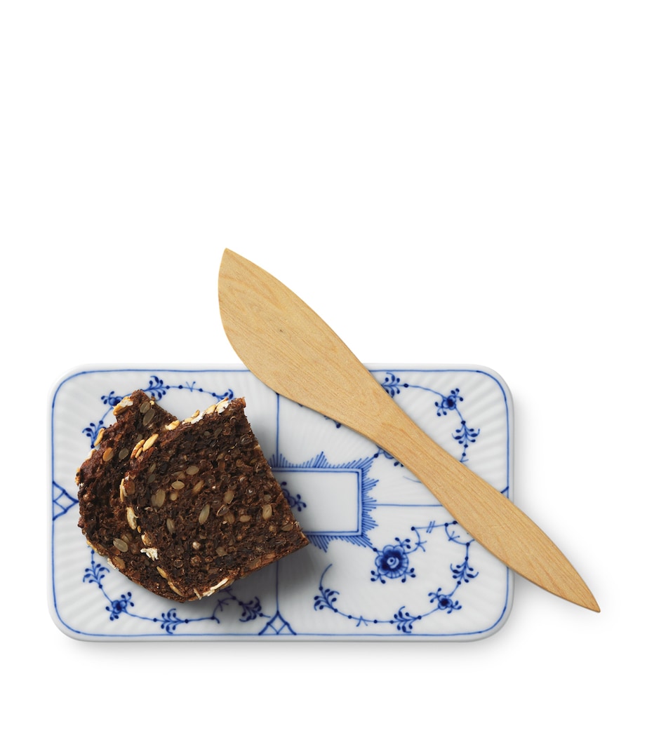 Royal Copenhagen Blue Fluted Plain Serving Board (15.5cm) Blue Image 2