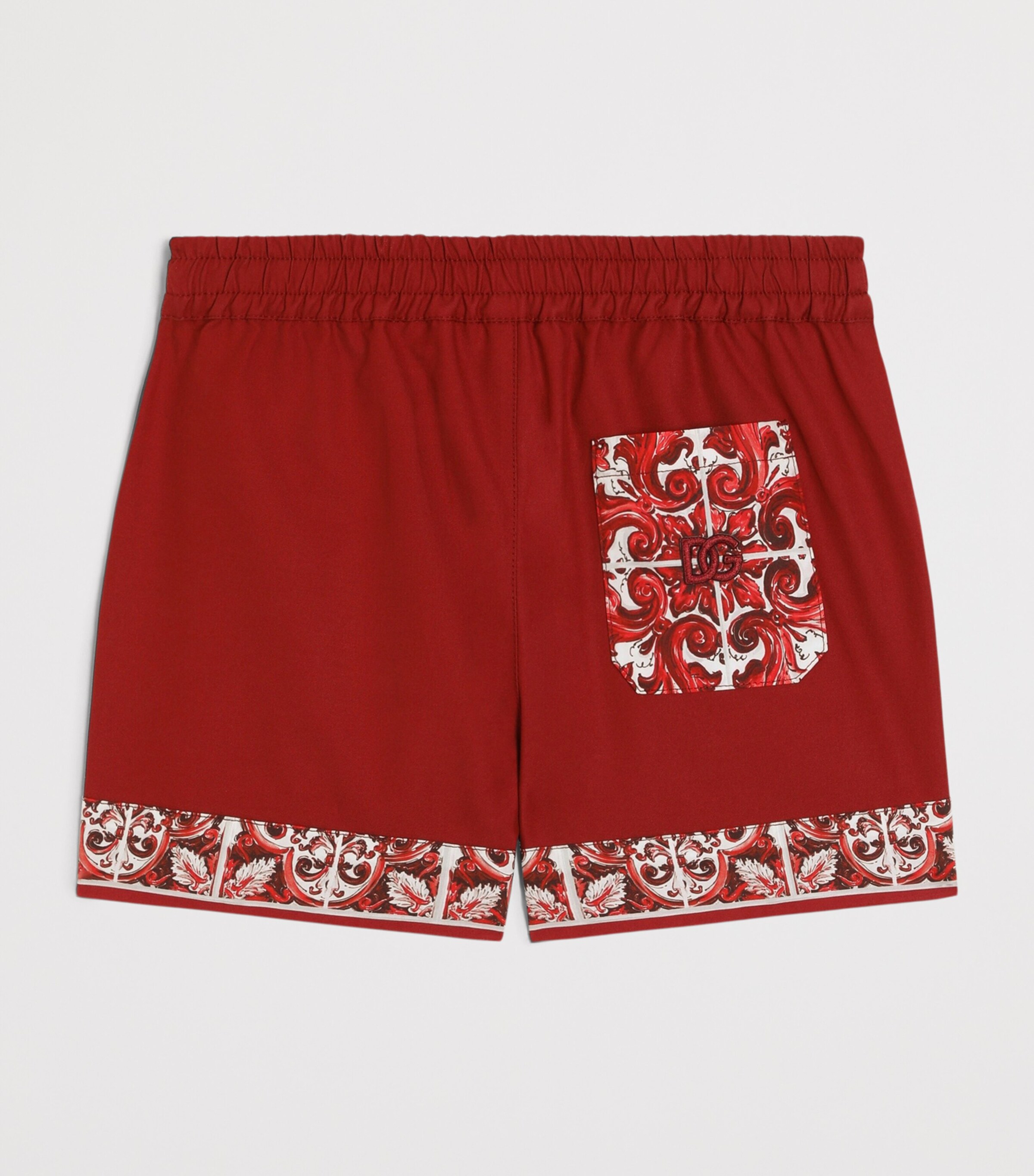 Dolce&Gabbana Kids Cotton Majolica Print Bermuda Shorts (3-30 Months) Combined Colou Image 2