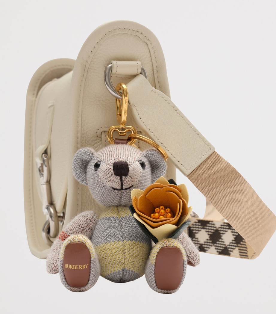 Wool Thomas Bear Charm PEBBLE BEIGE Image 2