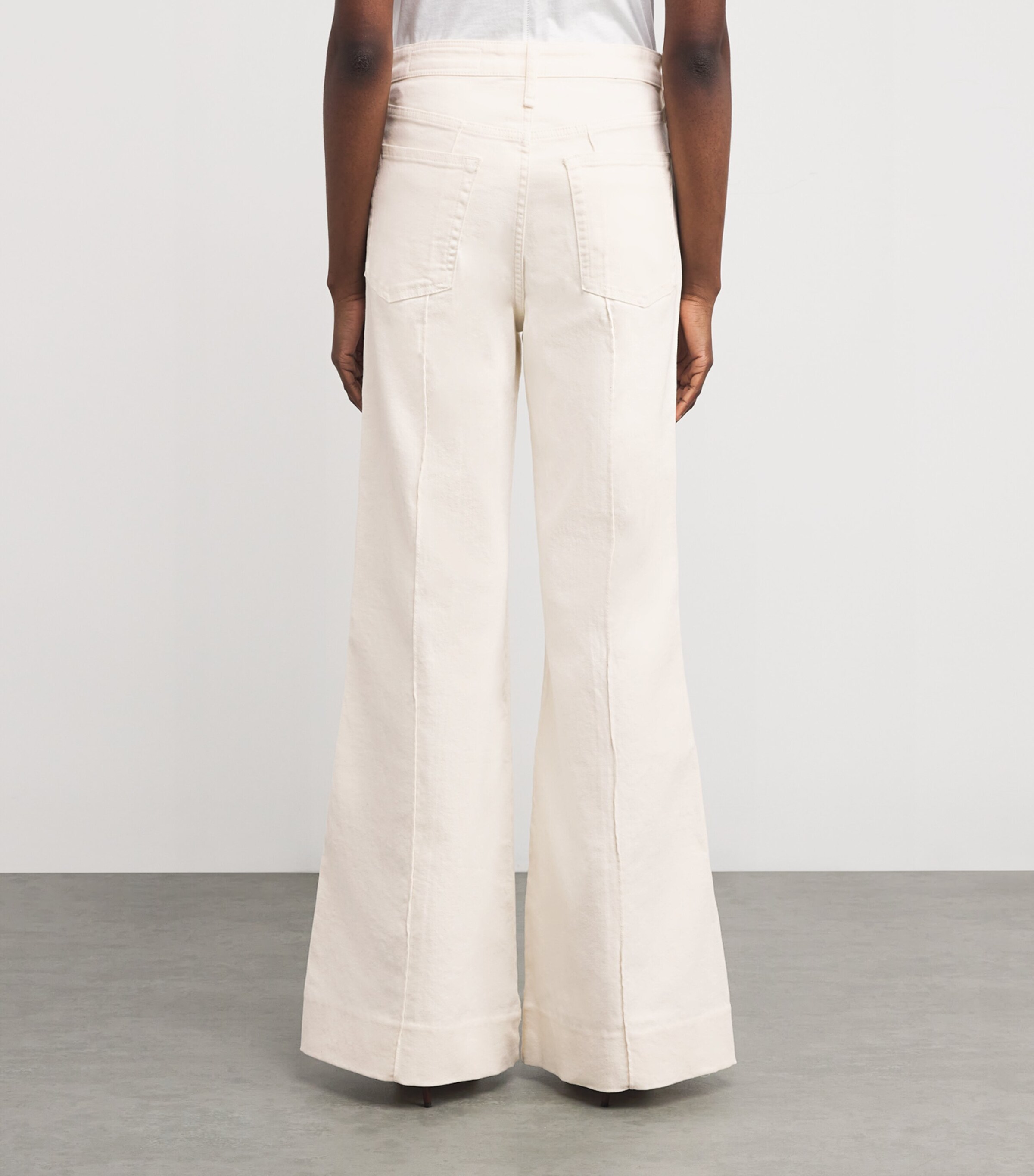 Skylar High-Rise Flared Jeans ECRU Image 4