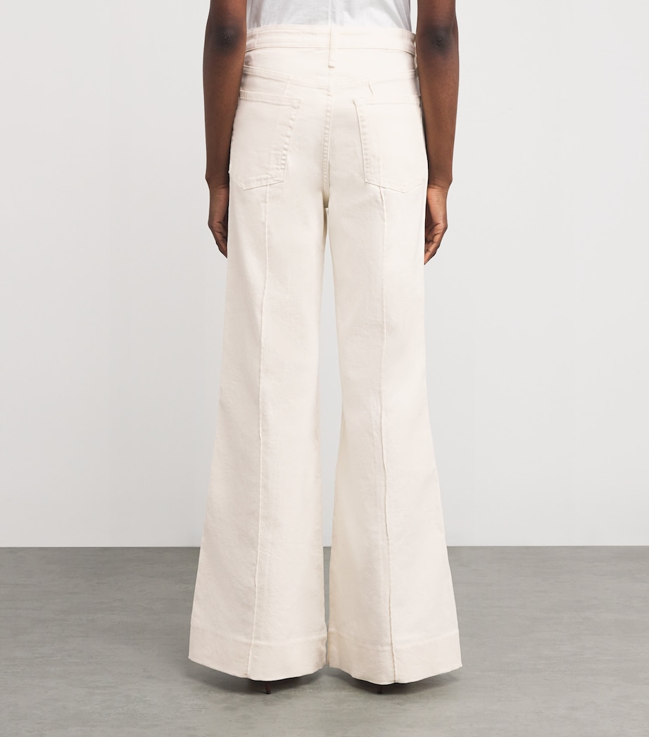 Skylar High-Rise Flared Jeans ECRU Image 4