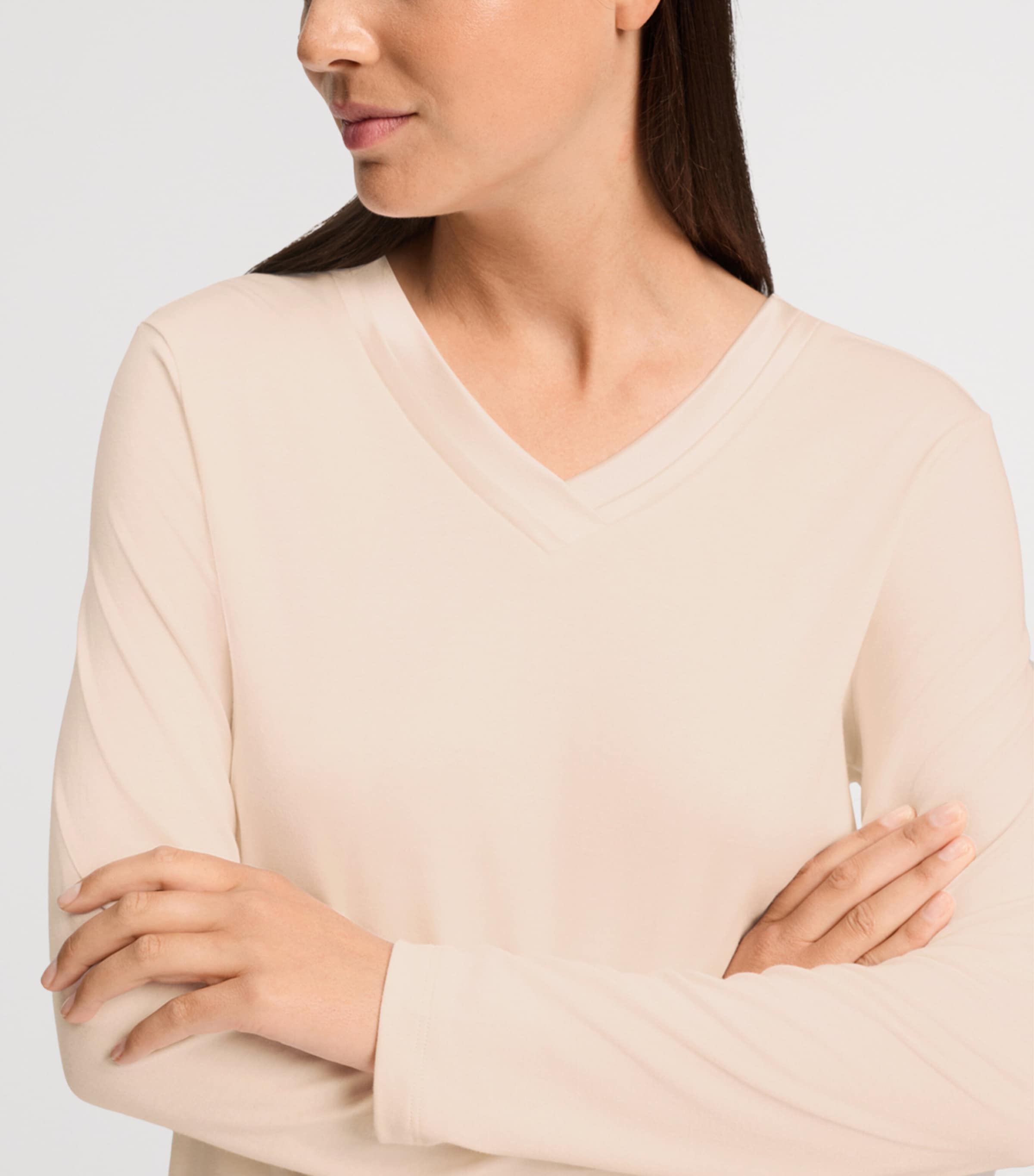 Hanro Womens Tyra Pyjama Set  Creamy Glass Image 5
