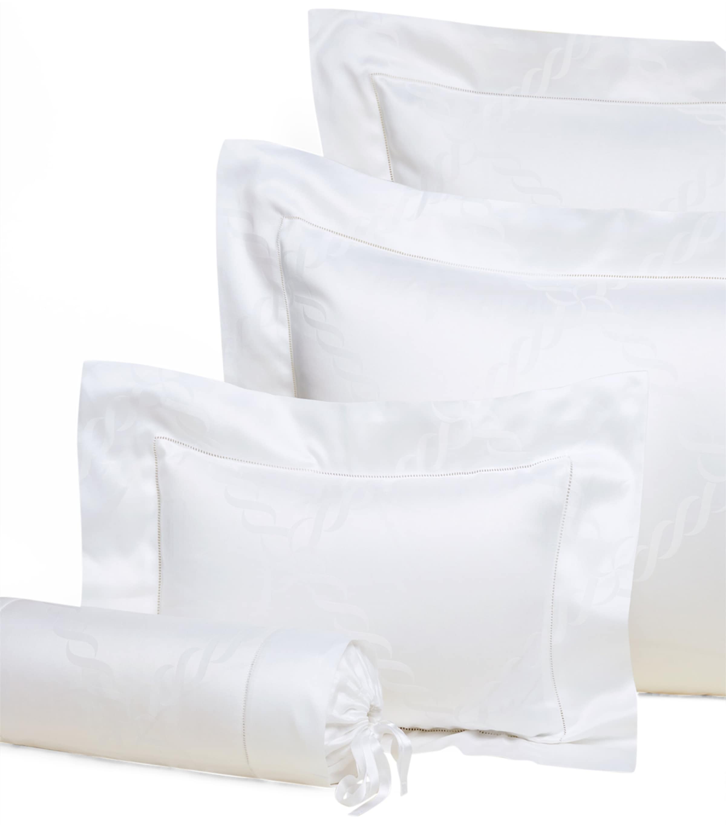 Treccia Pillowcase (50cm x 90cm) WHITE Image 2