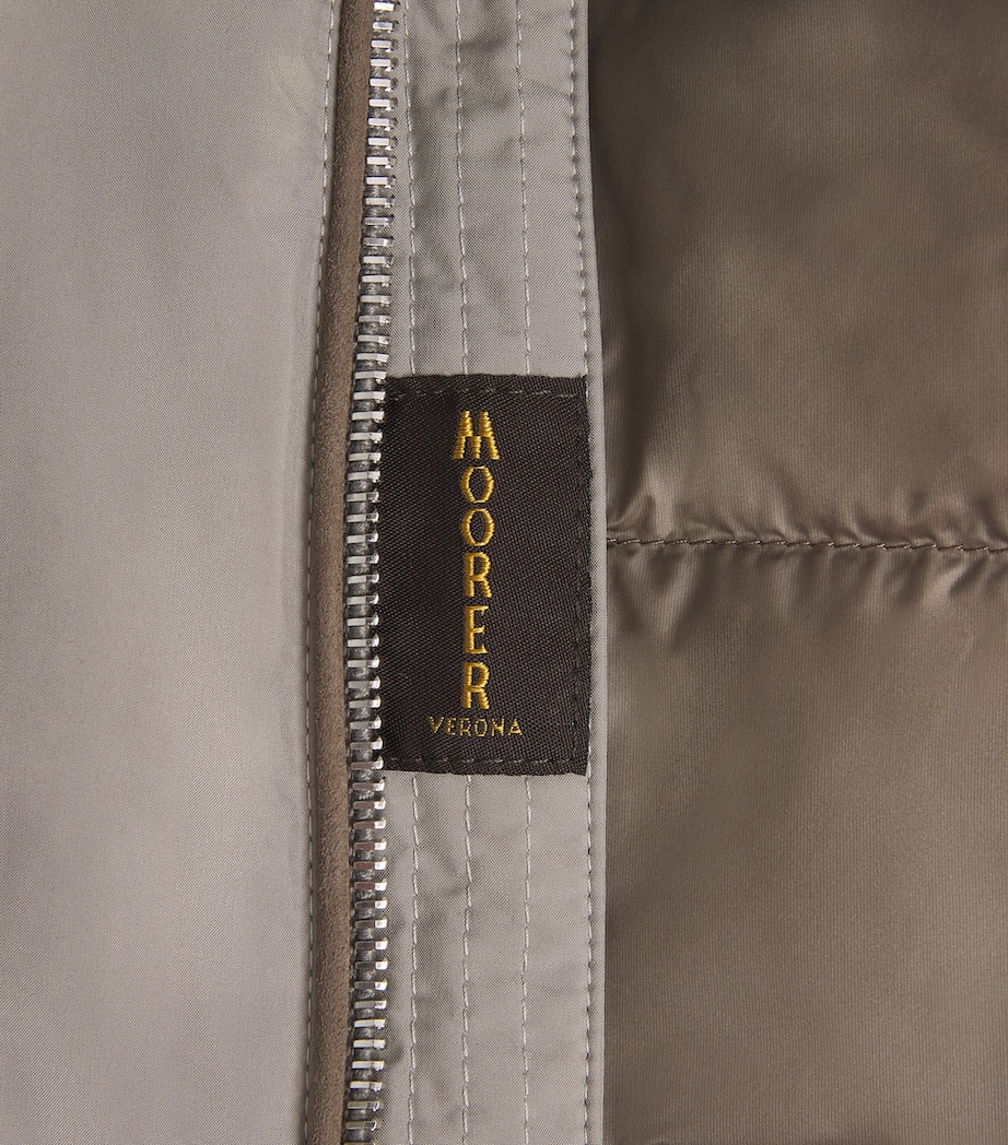 Two-Tone Hooded Bomber Jacket U0118 MARMO Image 5