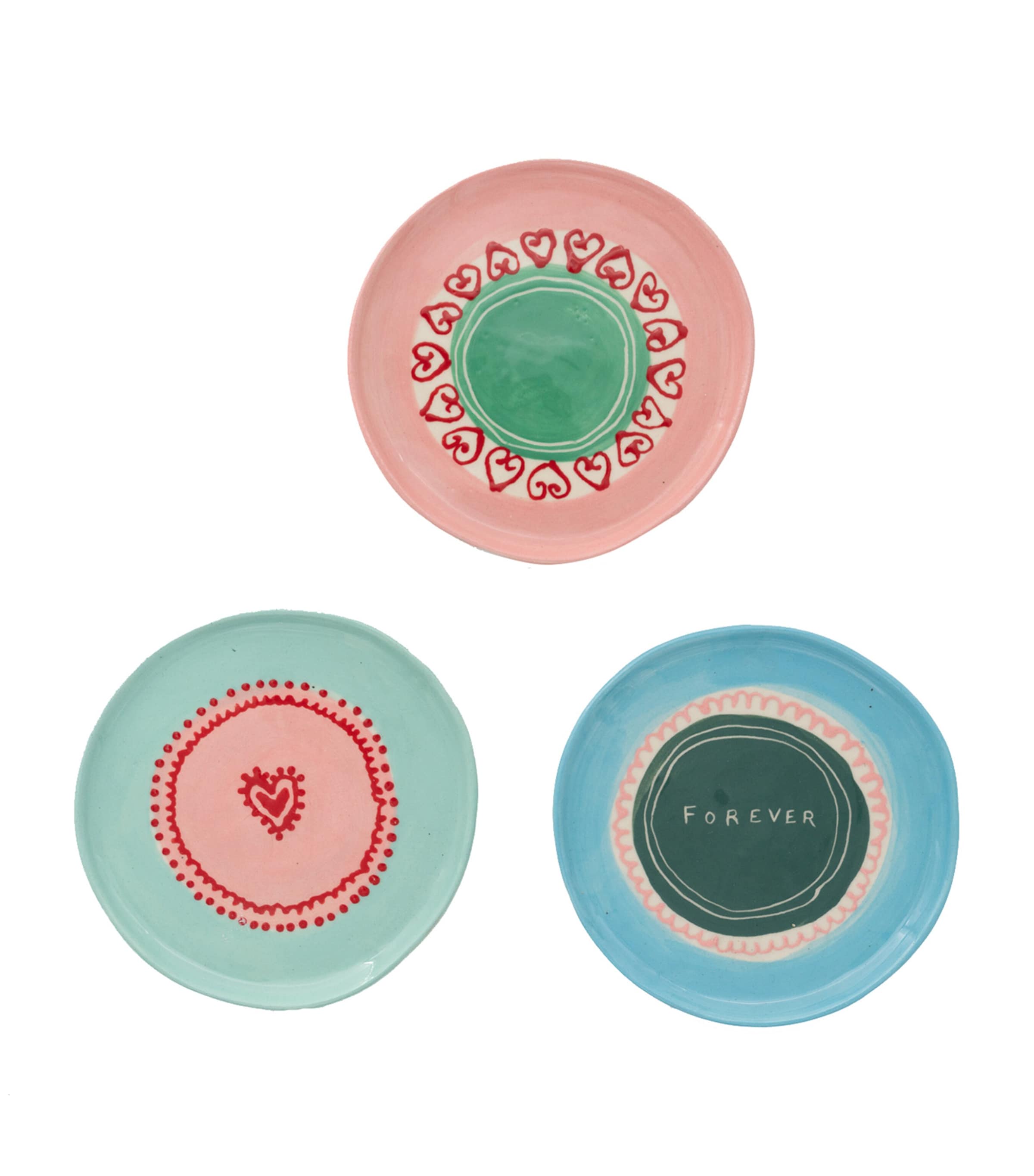 Shop Laetitia Rouget Set Of 3 Forever Jewellery Plates