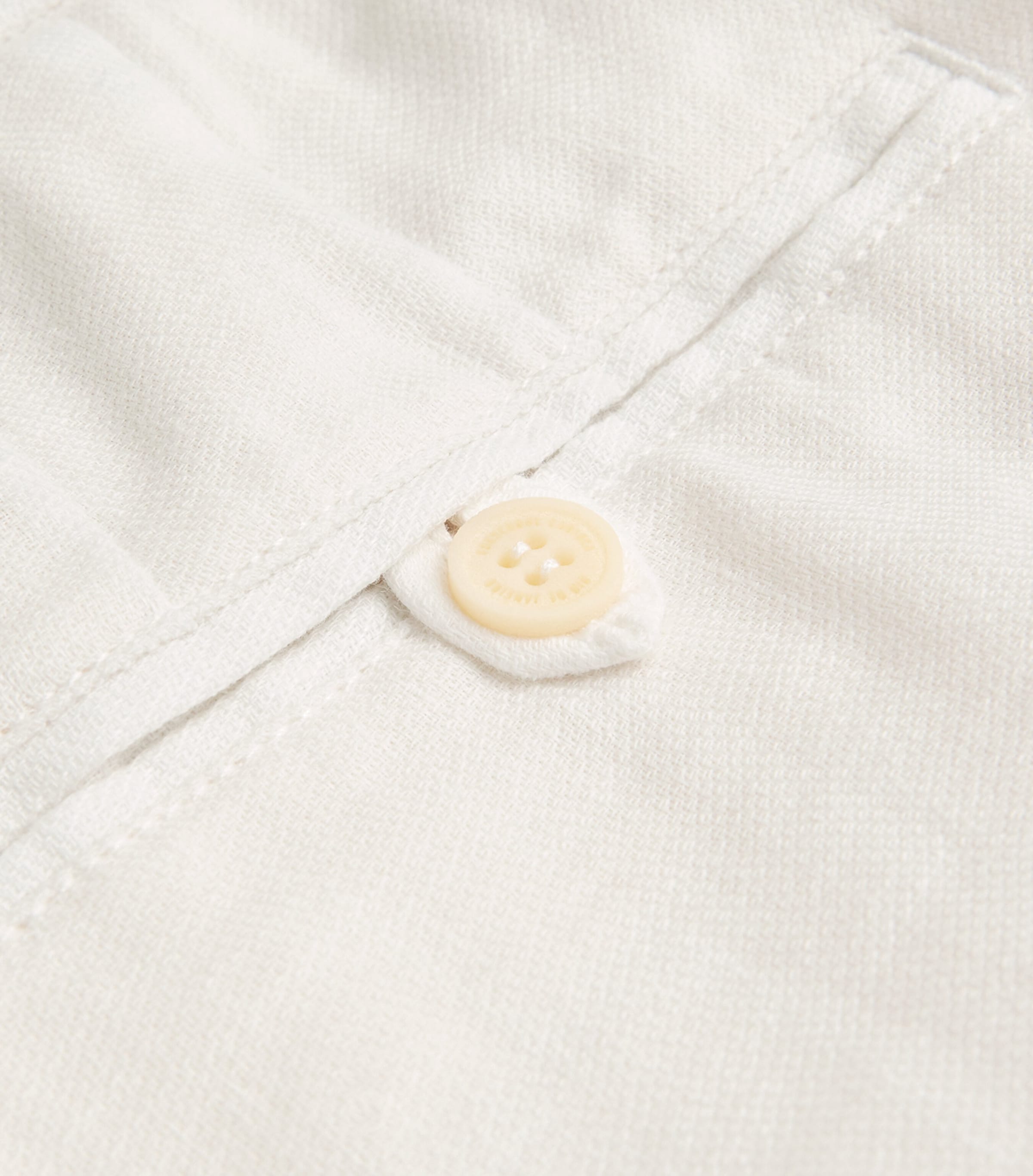 Linen-Cotton Felipe Shorts WHITE Image 5