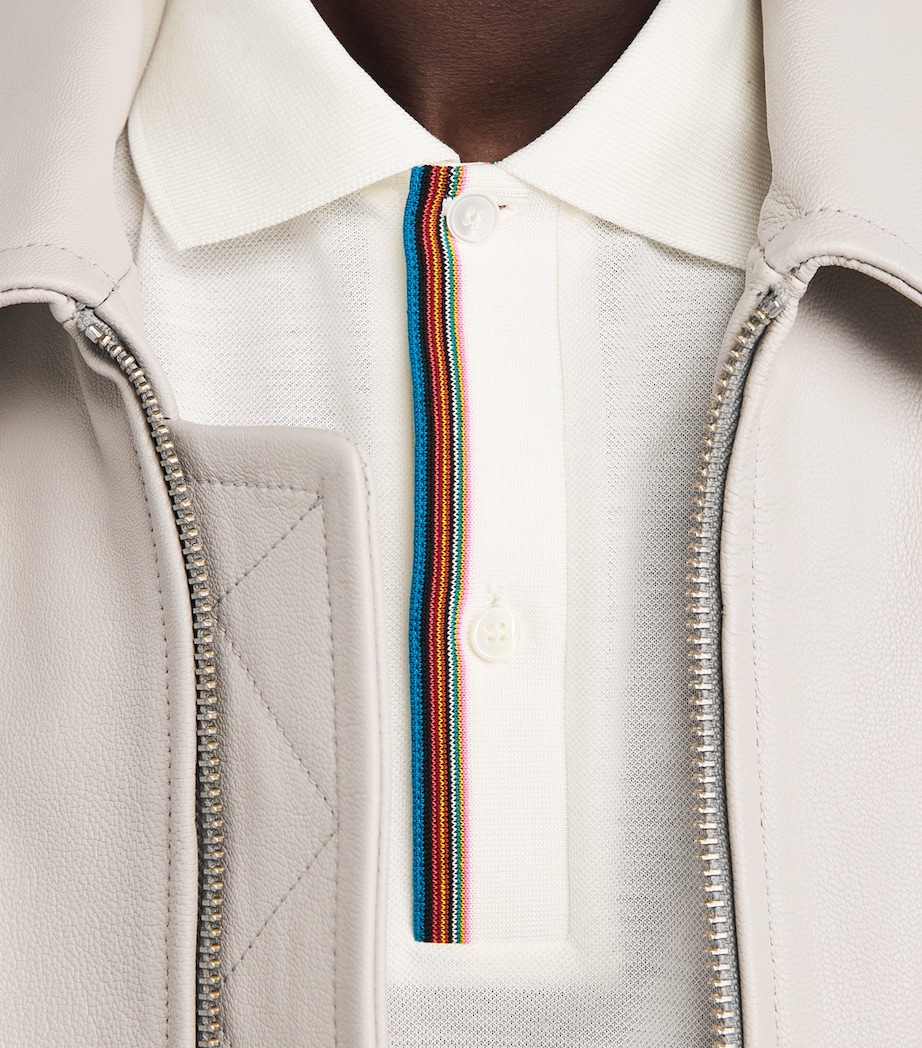 Paul Smith Mens Cotton Artist Stripe Polo Shirt Image 3