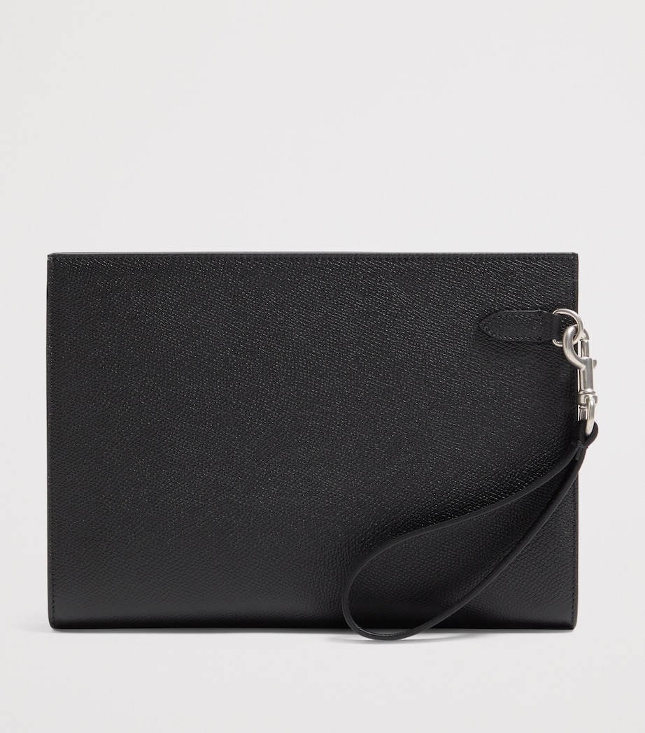 Medium Leather VLogo Signature Pouch 0NO Image 3