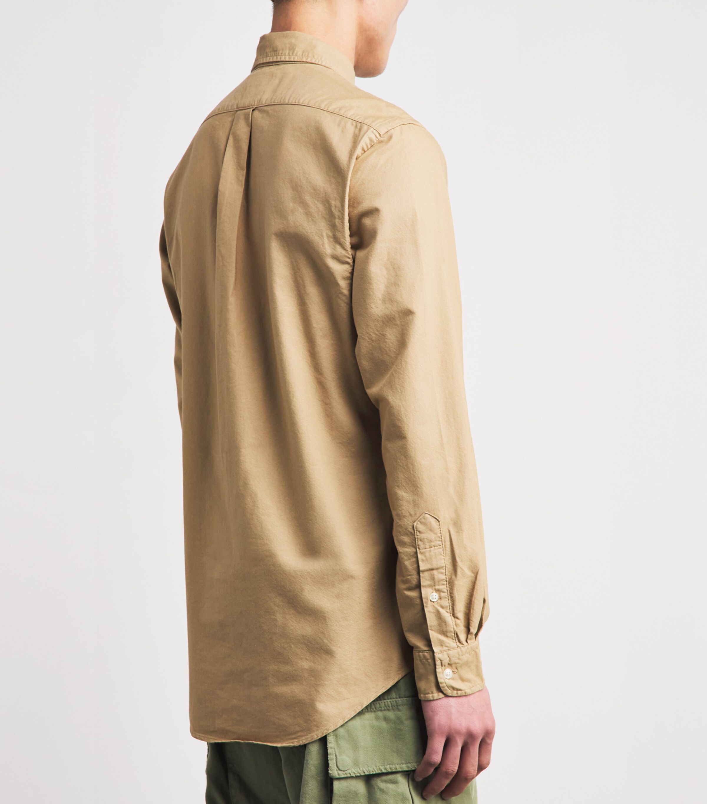 Polo Ralph Lauren Mens Cotton Garment-Dyed Oxford Shirt Cafe Tan Image 5