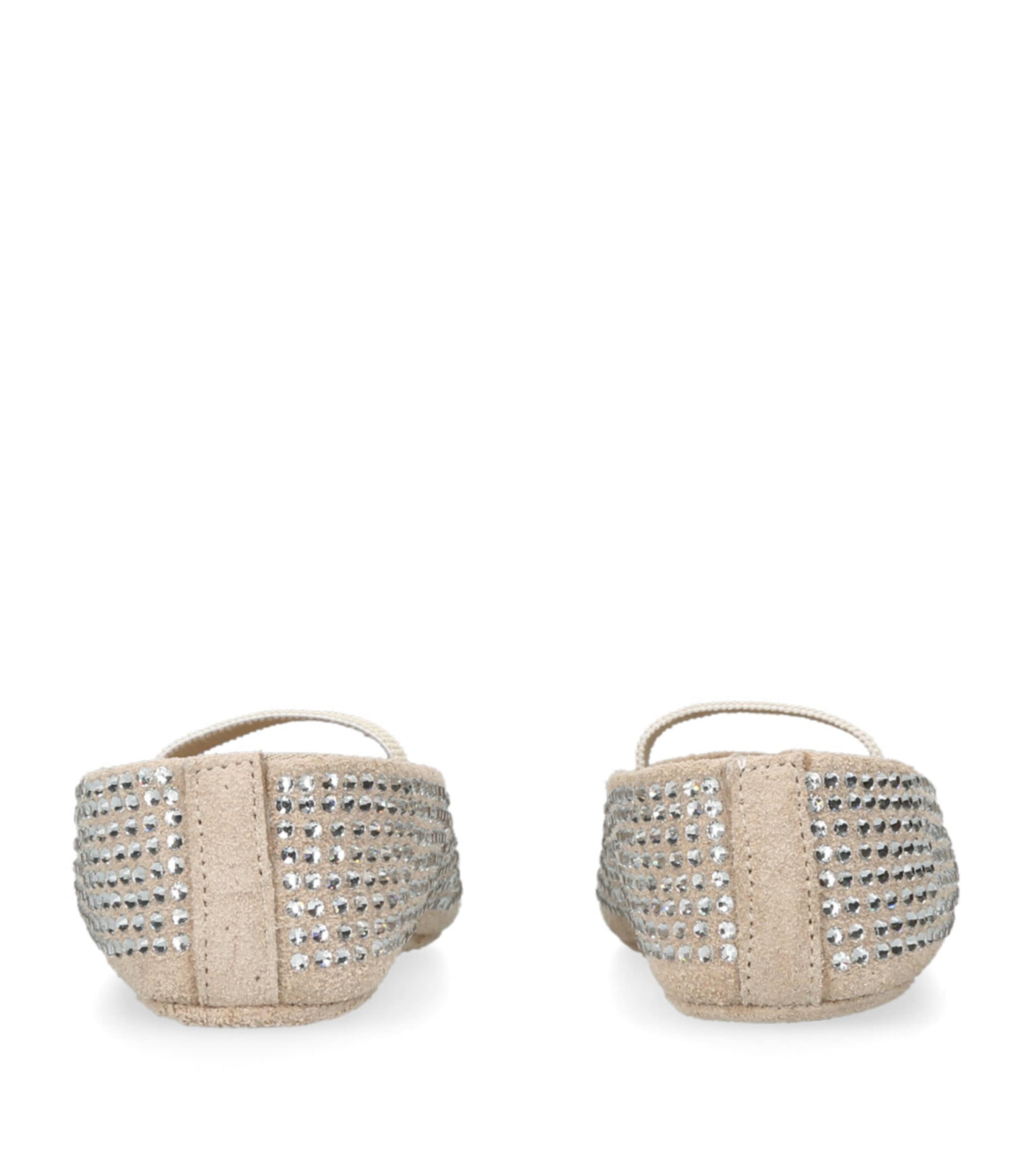 Crystal-Embellished Mary Janes CREAM Image 2