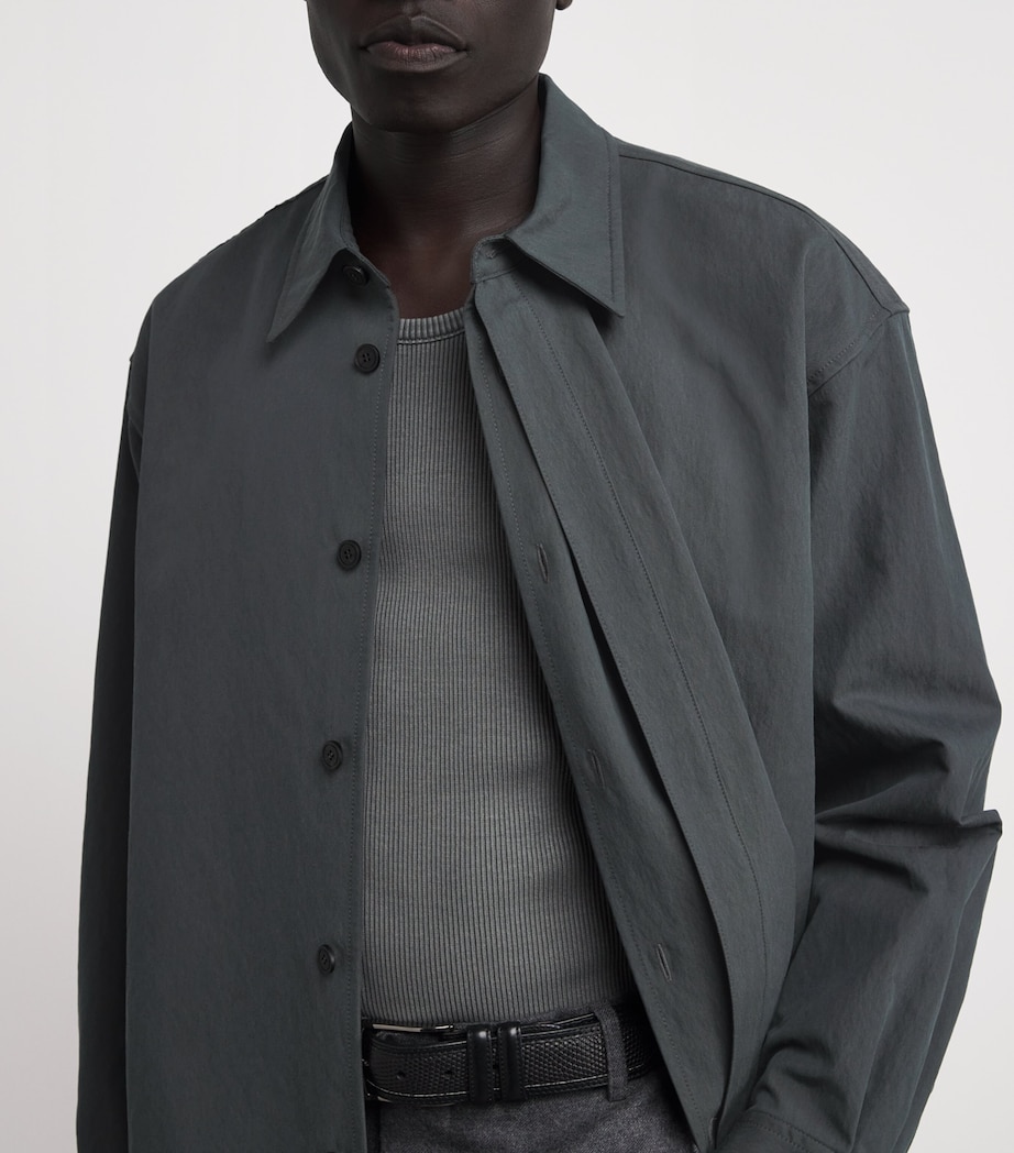 Double-Layered Shirt BLACK Image 6