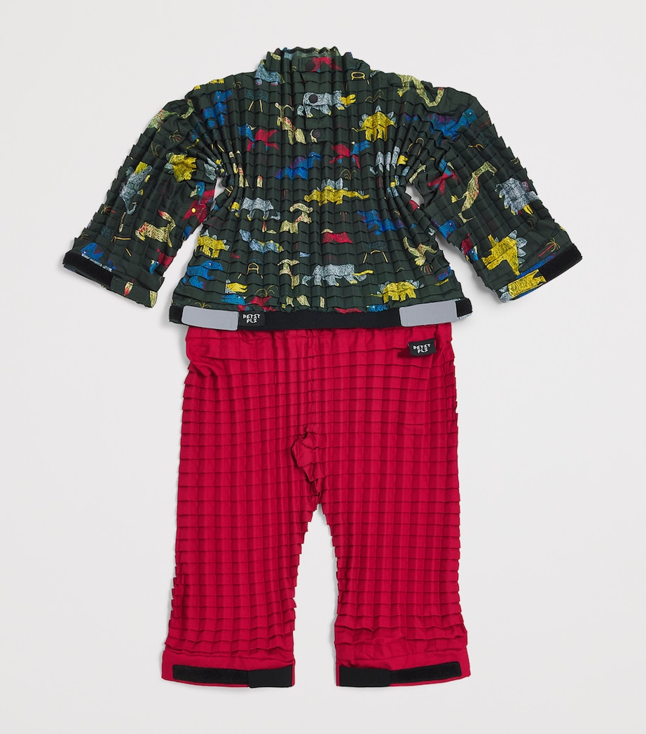 Petit Pli Pleated Versa-Tile Trousers (10-11 Years) Infra Red Image 3