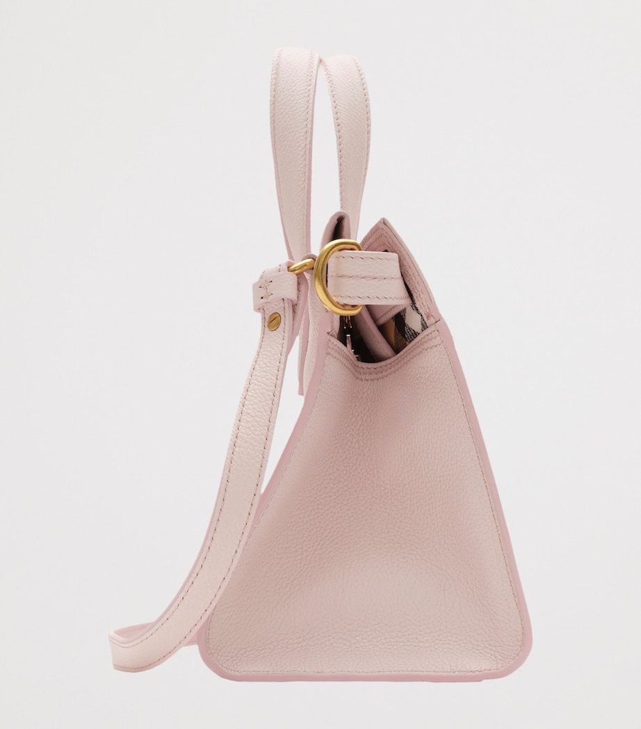 Burberry Womens Mini Calfskin Cotswolds Tote Bag Cameo Pink Image 3