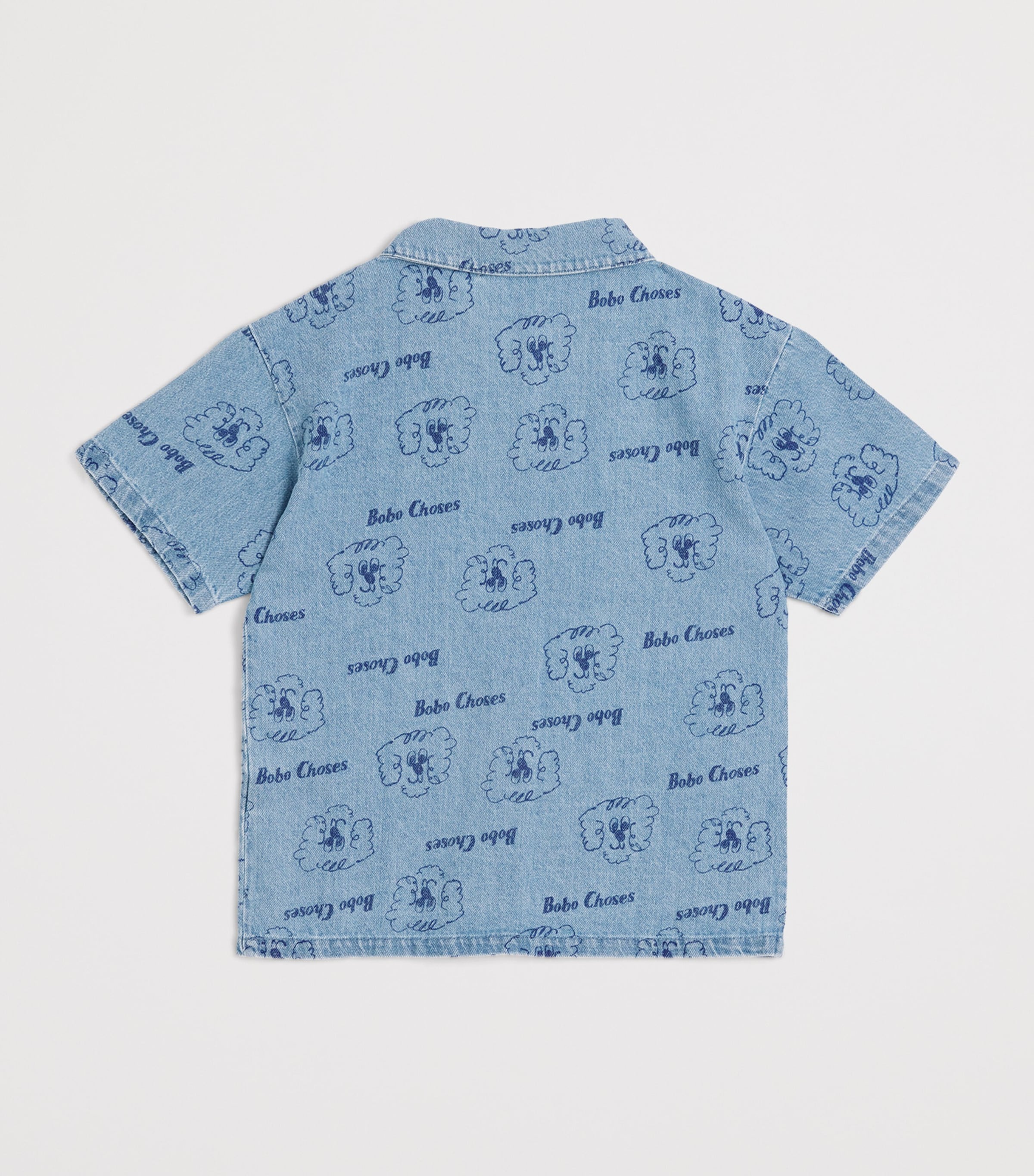 Denim Dog Logo Shirt (6-7 Years) PRUSSIAN BLUE Image 2