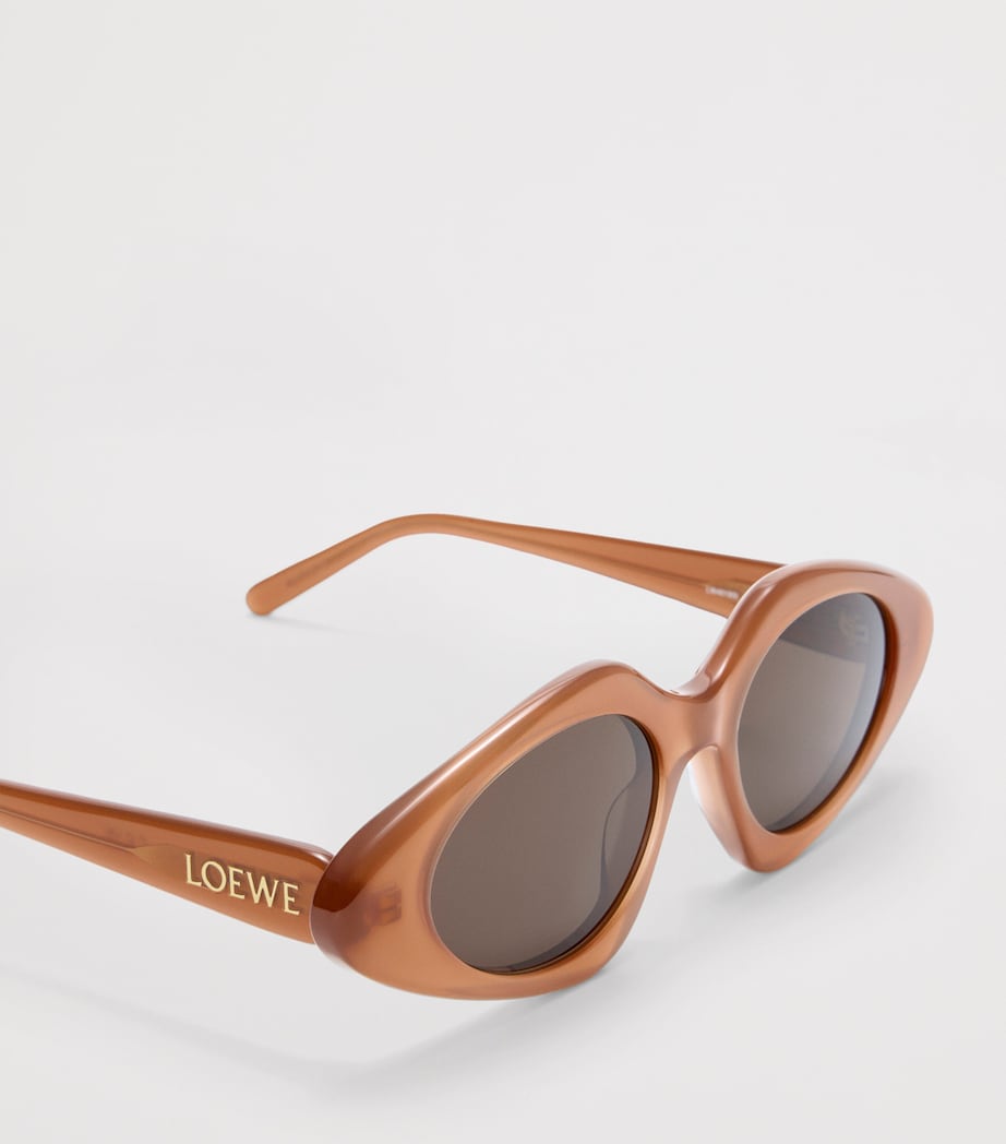 Triangle Slim Sunglasses MILKY CARAMEL Image 4