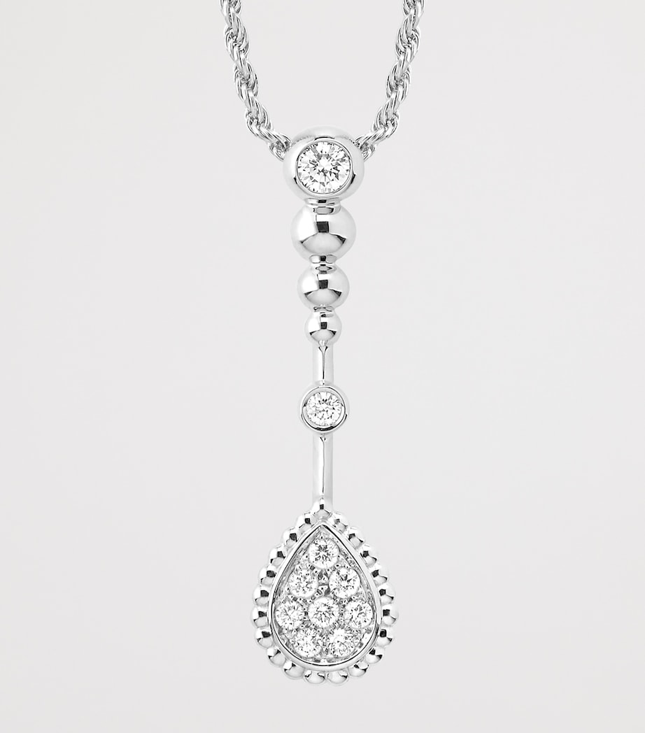 Boucheron White Gold and Diamond Serpent Bohème Solarité Pendant Necklace White Gold Image 3