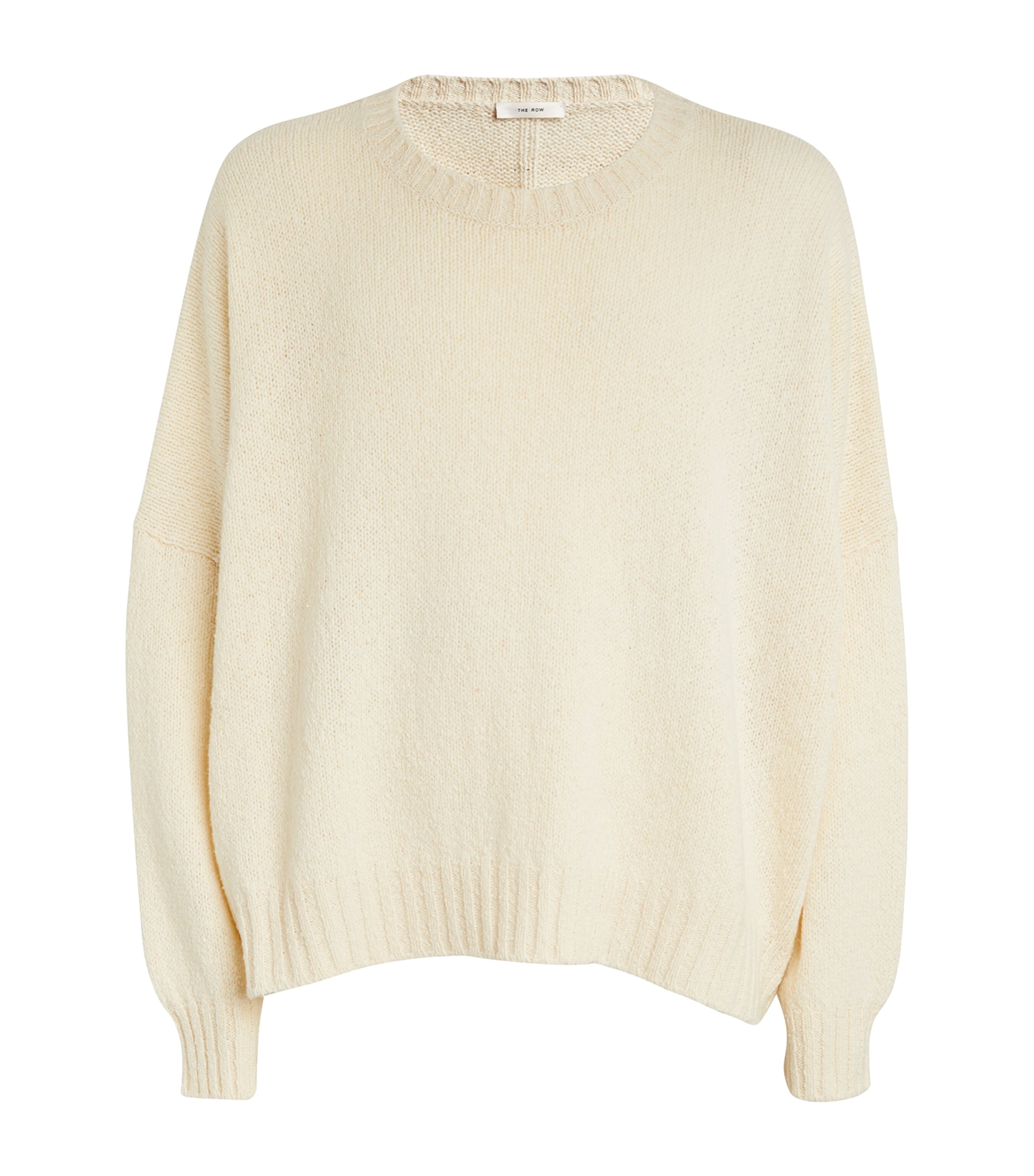 The Row Crew-neck Wool-silk Sweater In Ivory