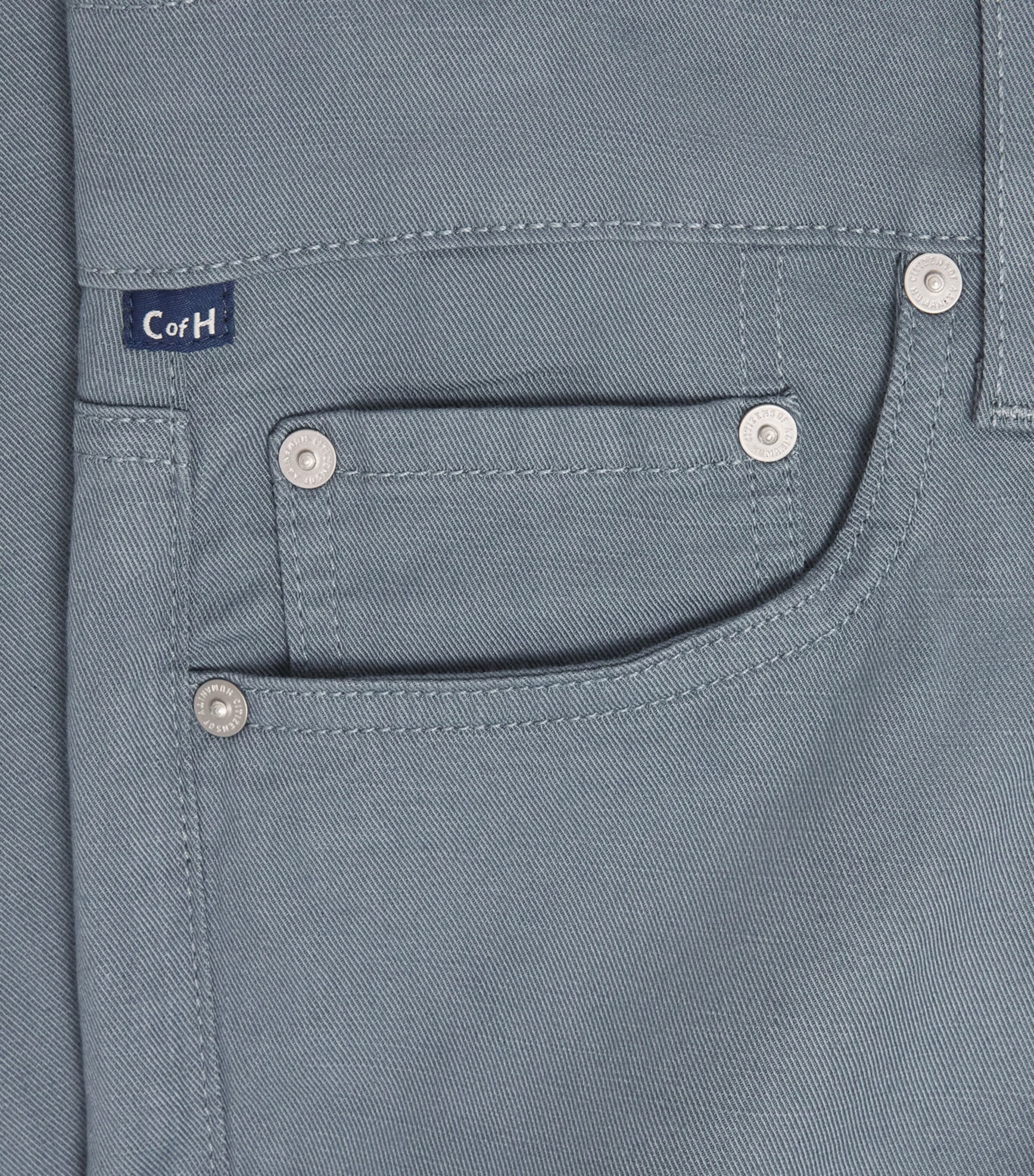 Citizens of Humanity Mens Cotton-Linen Elijah Straight Jeans Stone Blue Image 6