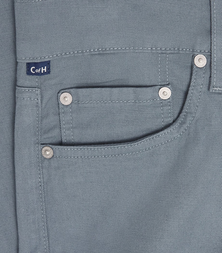 Citizens of Humanity Mens Cotton-Linen Elijah Straight Jeans Stone Blue Image 6