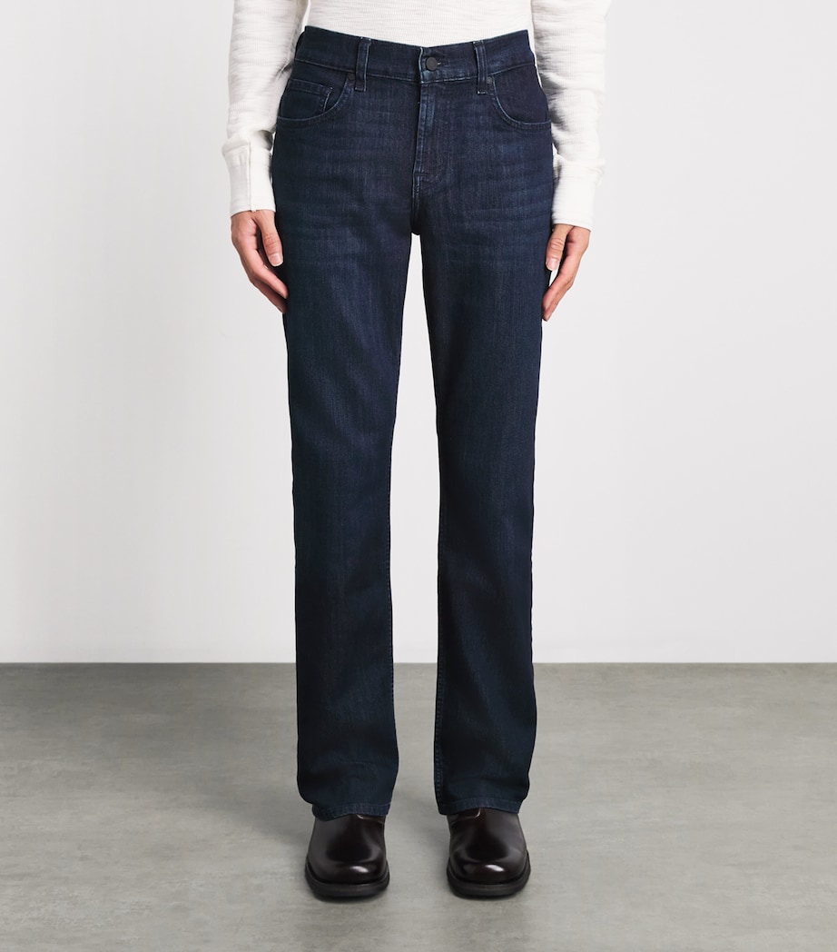 7 For All Mankind Mens The Bootcut Jeans Dark Blue Image 4