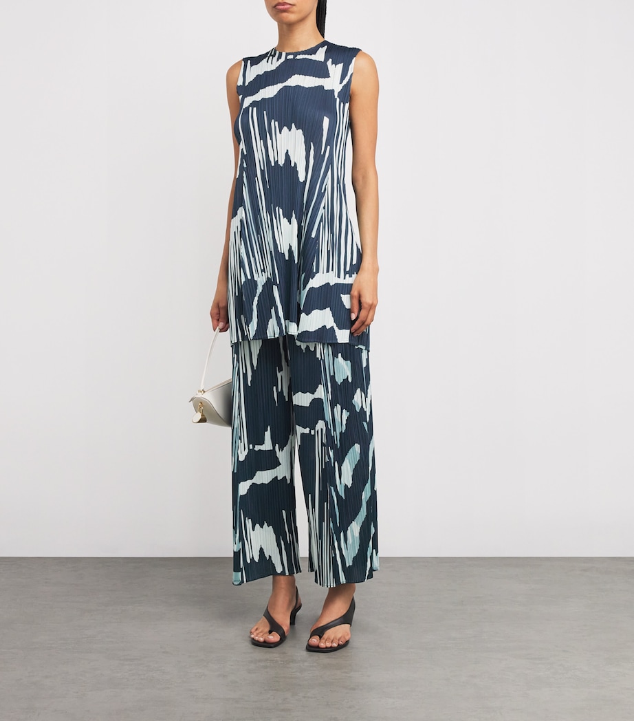 Pleated Refraction Wide-Leg Trousers 77 Image 2