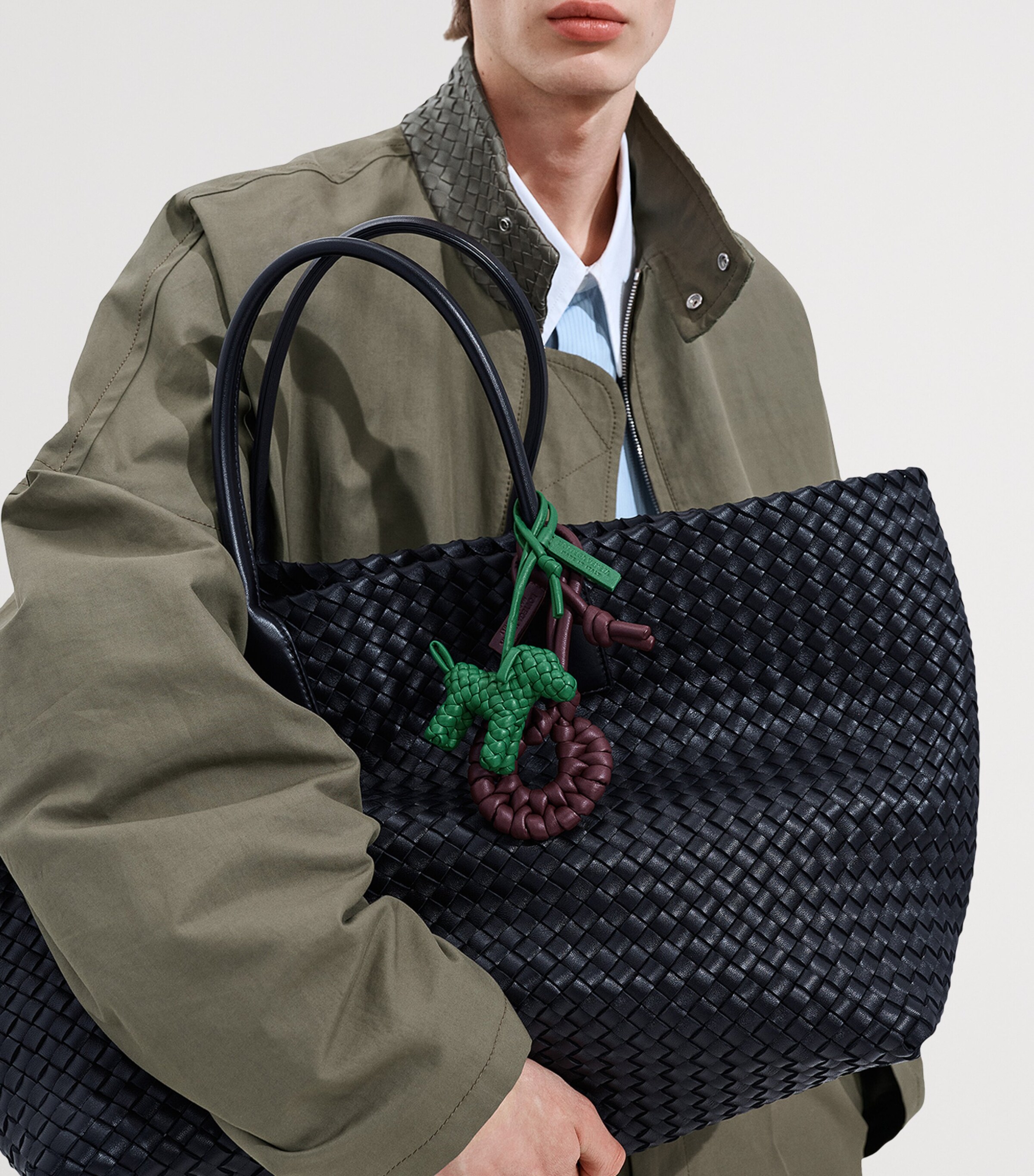 Bottega Veneta Lambskin Intrecciato Dog Charm Image 2